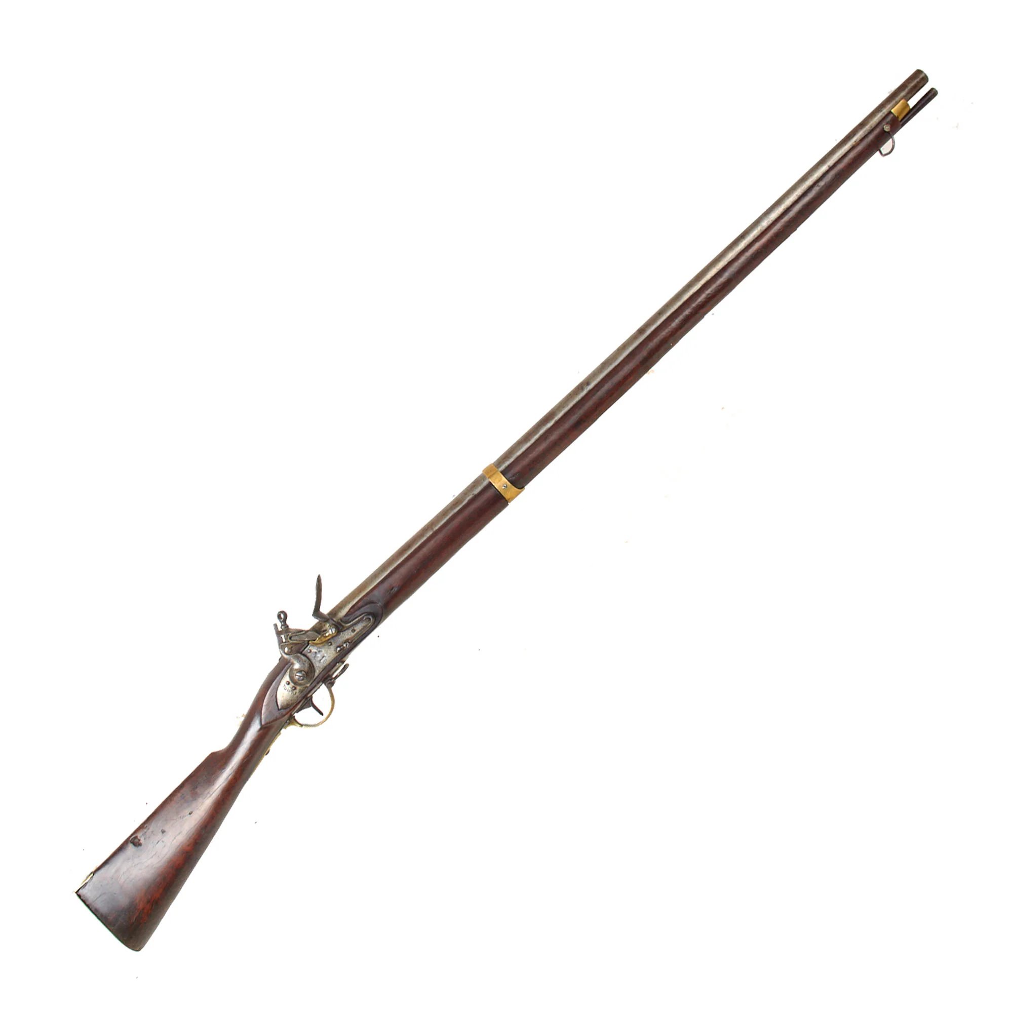 Original Prussian Potsdam M1809 Flintlock Musket Sent to Africa with British Markings and Modified Stock — image 2