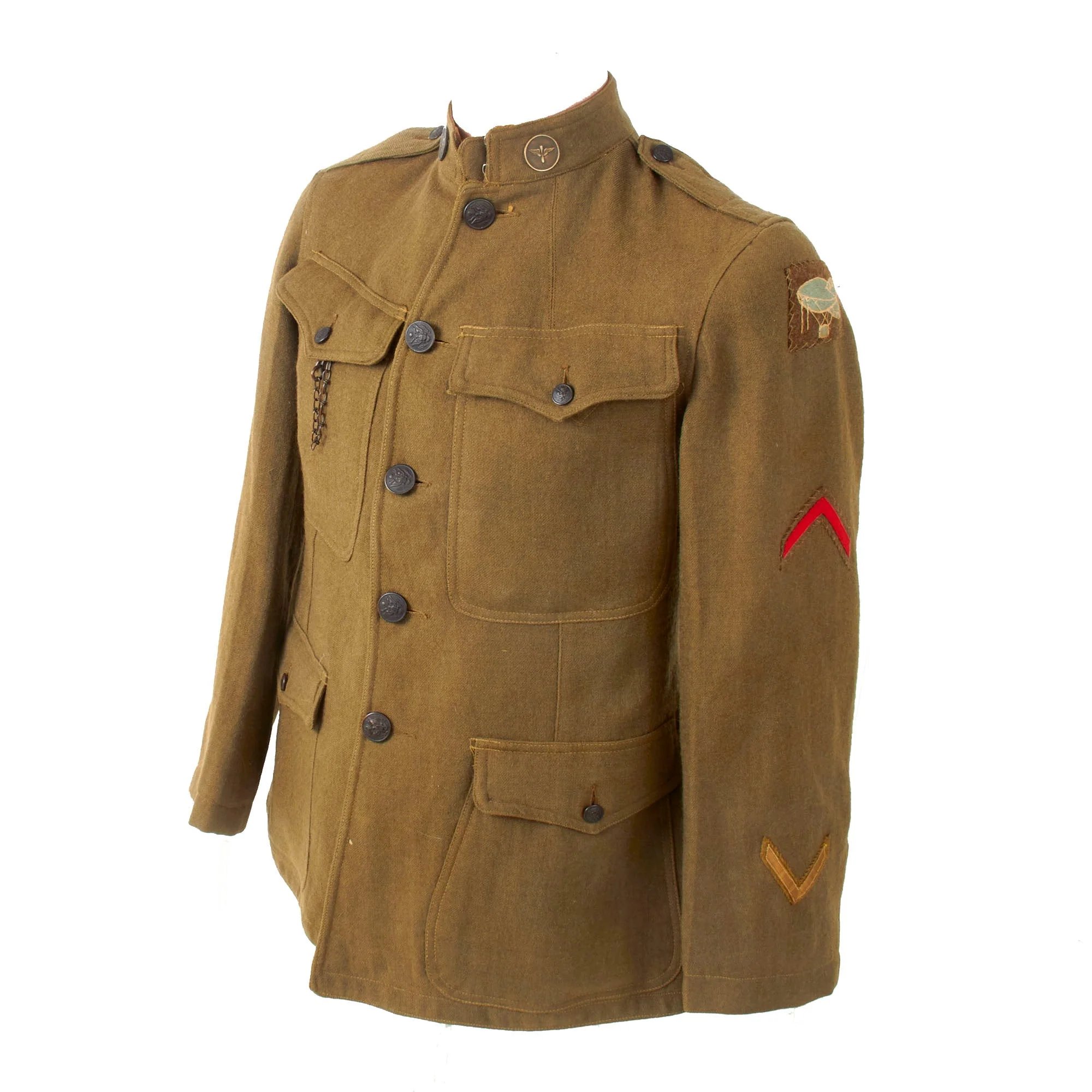 Original U.S. WWI 66th Balloon Company Uniform & Photo Grouping with Diary of Comrade - Elwood J. Rohring — image 3
