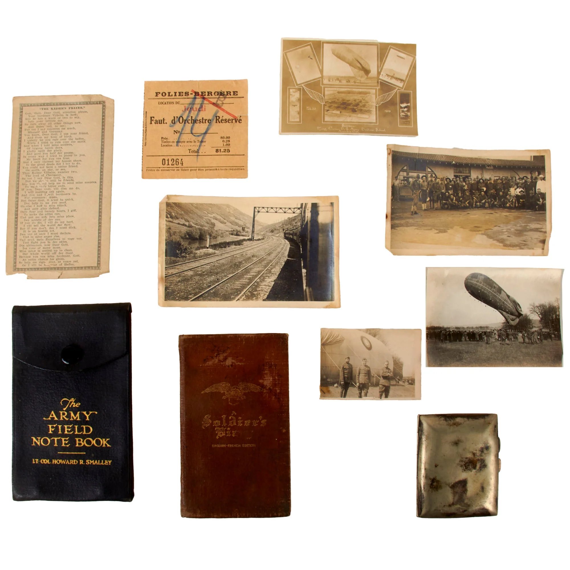 Original U.S. WWI 66th Balloon Company Uniform & Photo Grouping with Diary of Comrade - Elwood J. Rohring — image 4