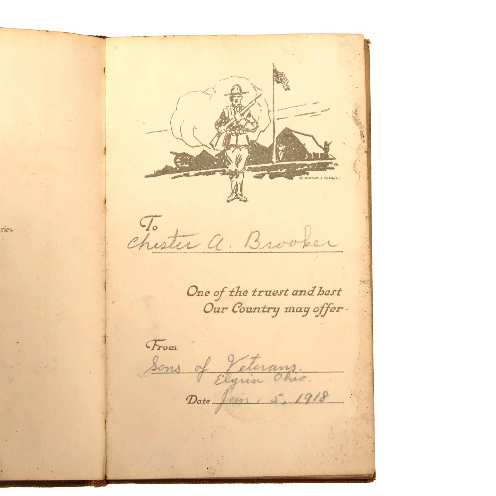 Original U.S. WWI 66th Balloon Company Uniform & Photo Grouping with Diary of Comrade - Elwood J. Rohring — image 5