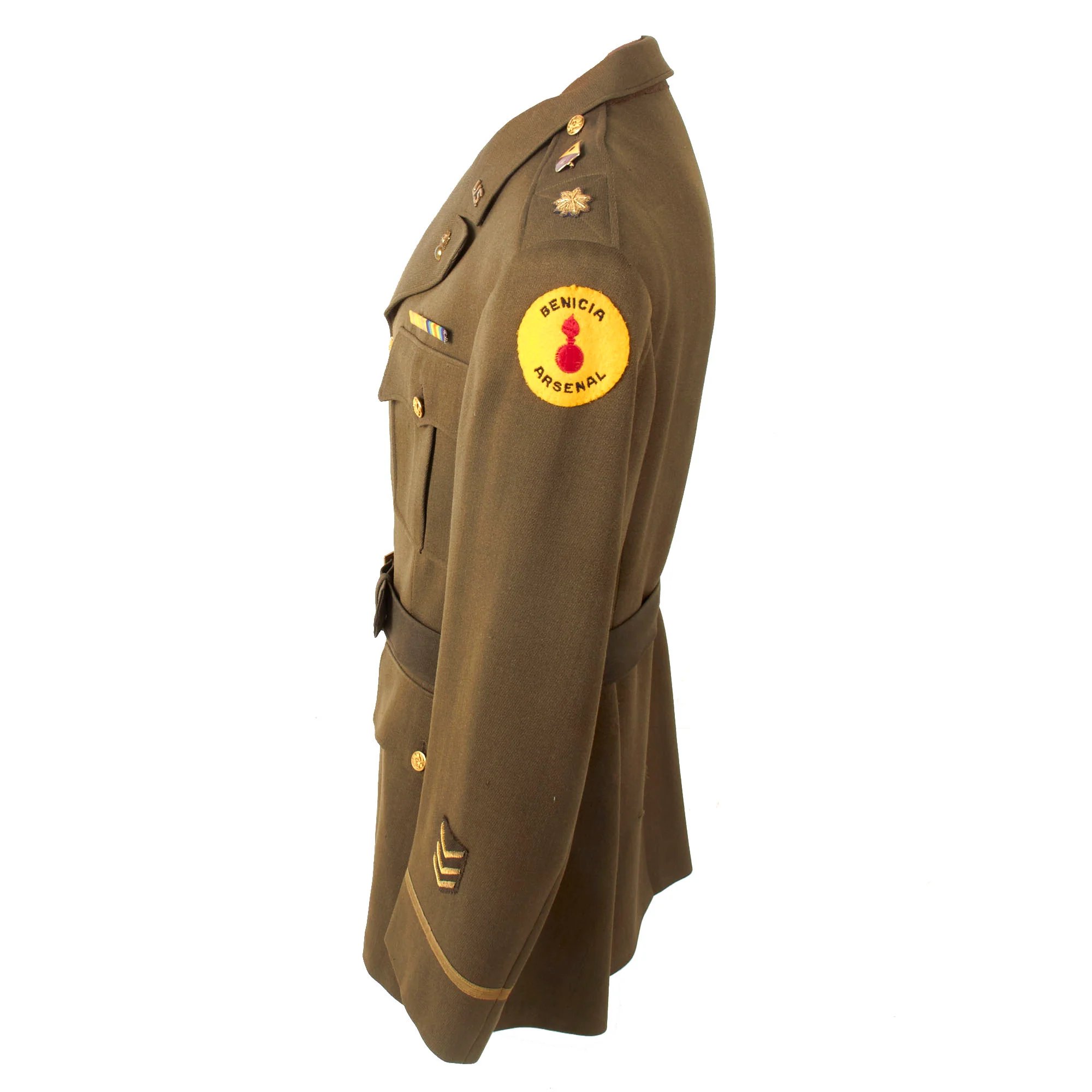 Original U.S. WWII EOD Benicia Arsenal Ordnance Officer's Uniform Jacket with Rare SSI - Major Walter Best — image 16
