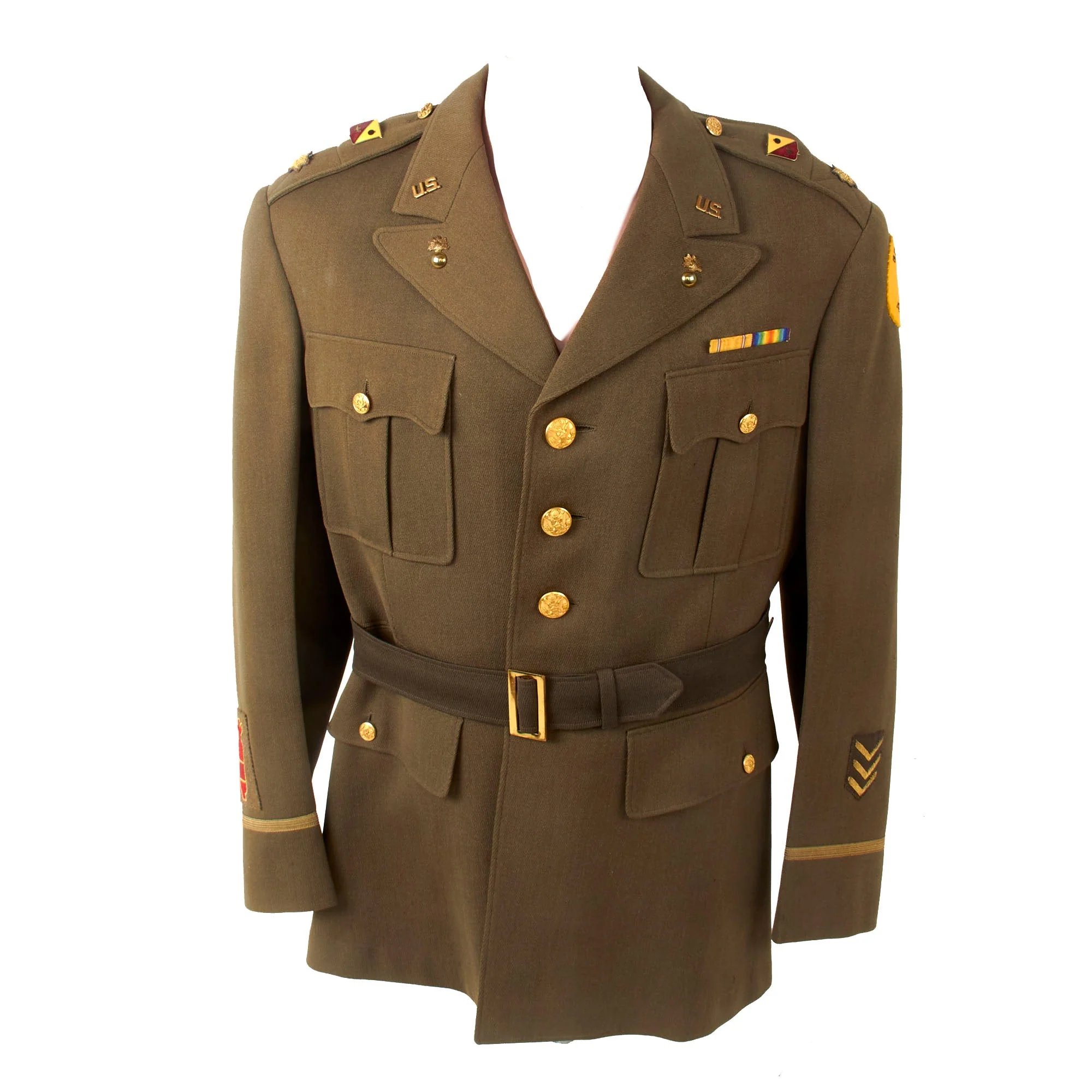 Original U.S. WWII EOD Benicia Arsenal Ordnance Officer's Uniform Jacket with Rare SSI - Major Walter Best — image 18