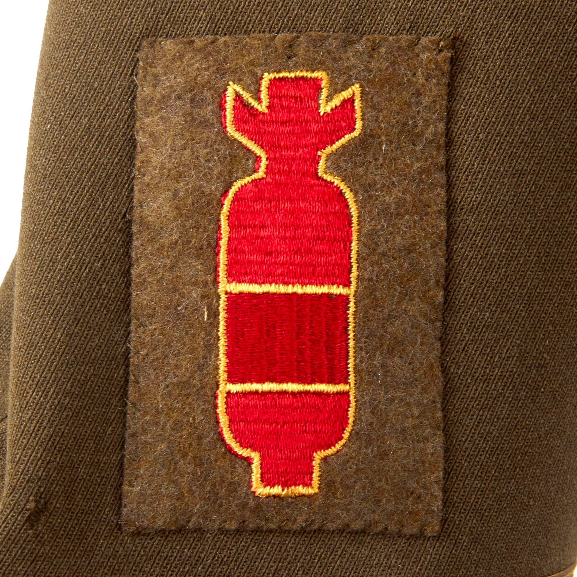 Original U.S. WWII EOD Benicia Arsenal Ordnance Officer's Uniform Jacket with Rare SSI - Major Walter Best — image 9