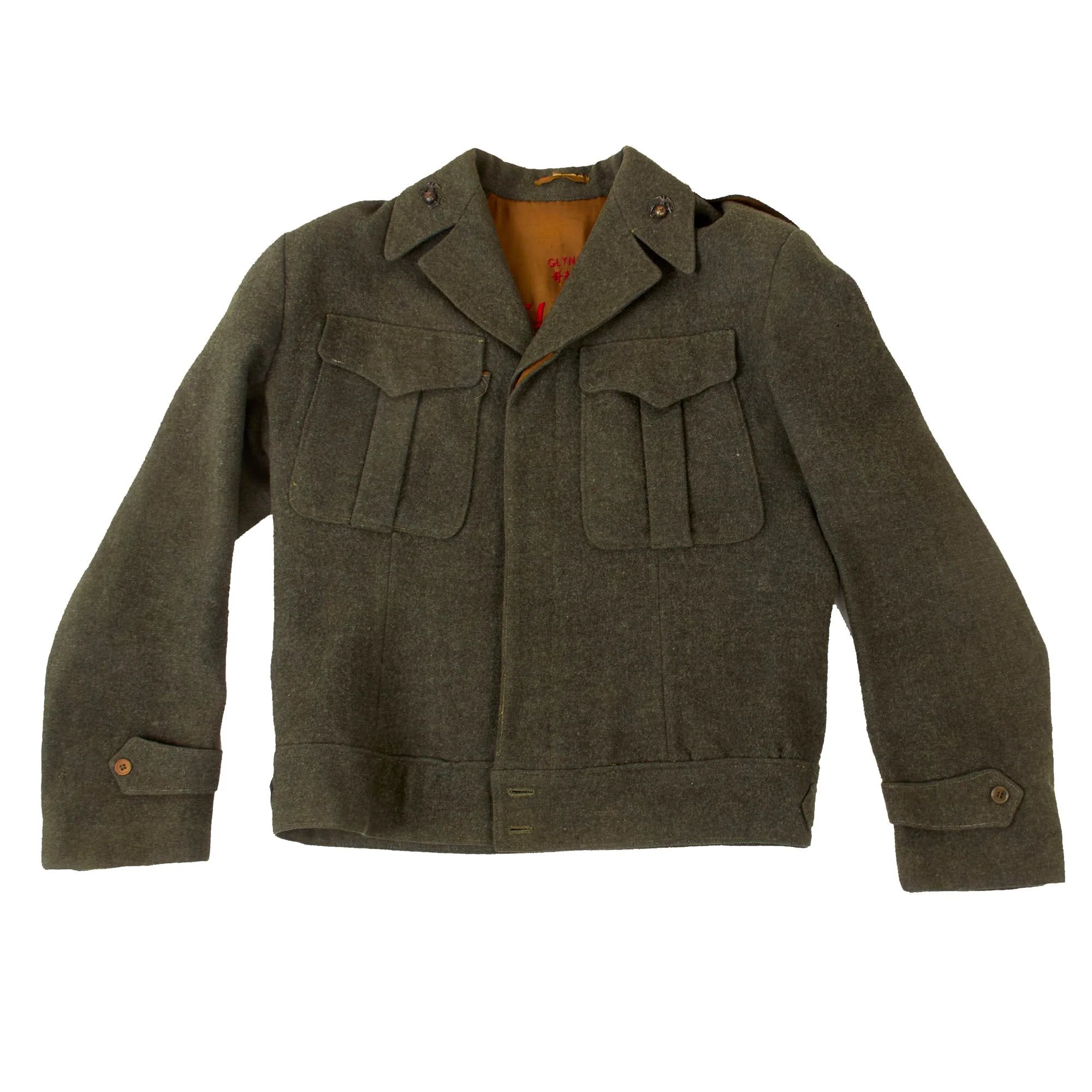 Original U.S. Post-WWII 'China Marine' USMC Jacket with Embroidered Chinese Tientsin Interior with Dragon - Dated 1946 — image 13