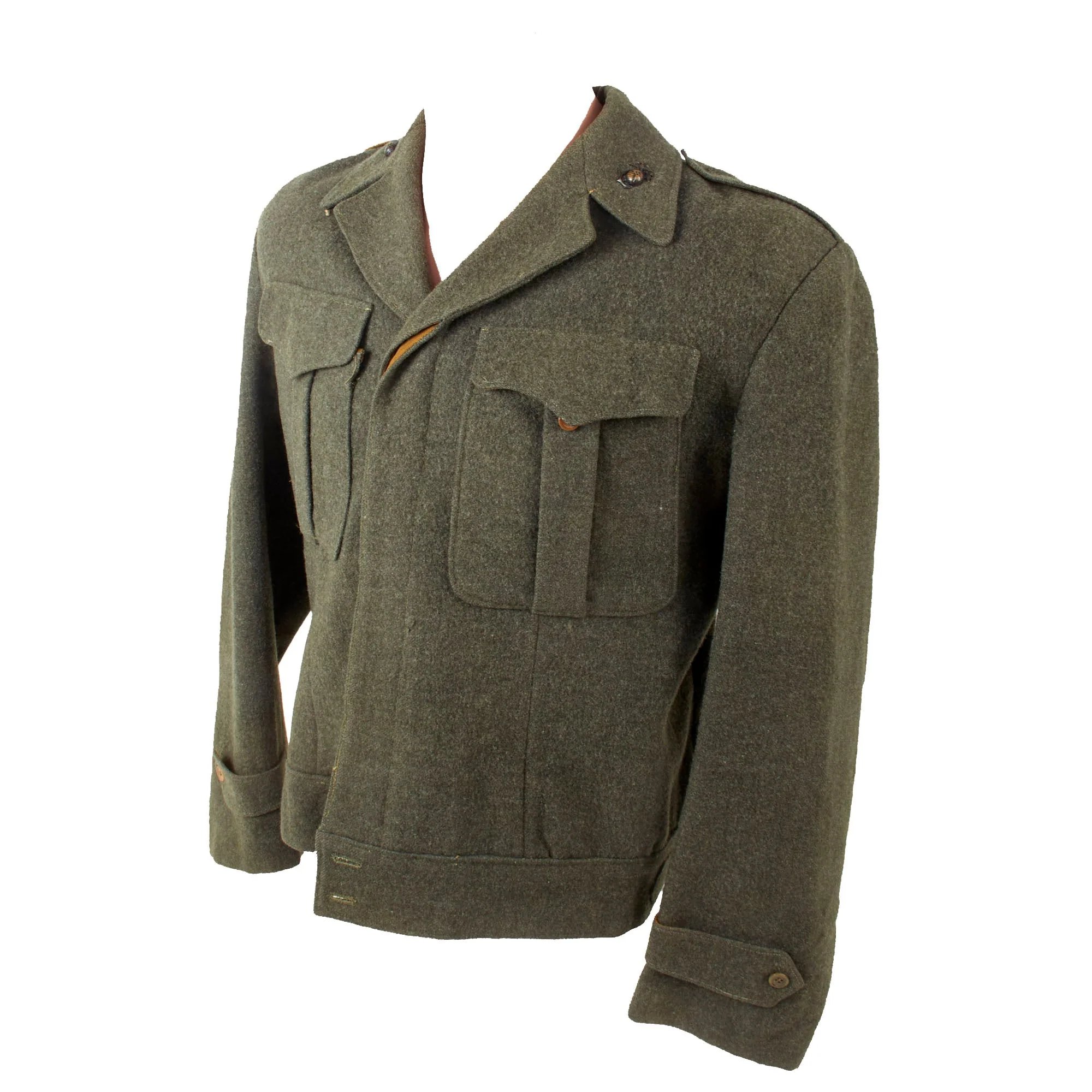 Original U.S. Post-WWII 'China Marine' USMC Jacket with Embroidered Chinese Tientsin Interior with Dragon - Dated 1946 — image 9