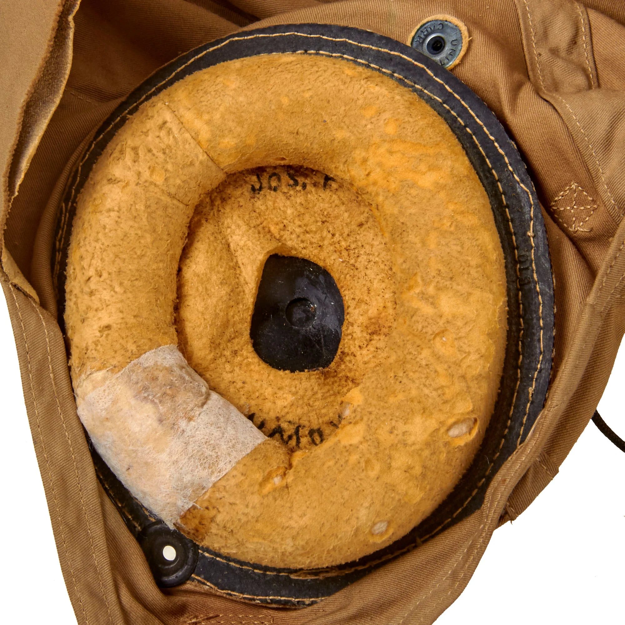 Original U.S. WWII USAAF AN-6530 Goggles and Named AN6542 Summerweight Helmet with Avionics to Distinguished Flying Cross Recipient - Lt. Joseph F. Brown, USNR — image 10