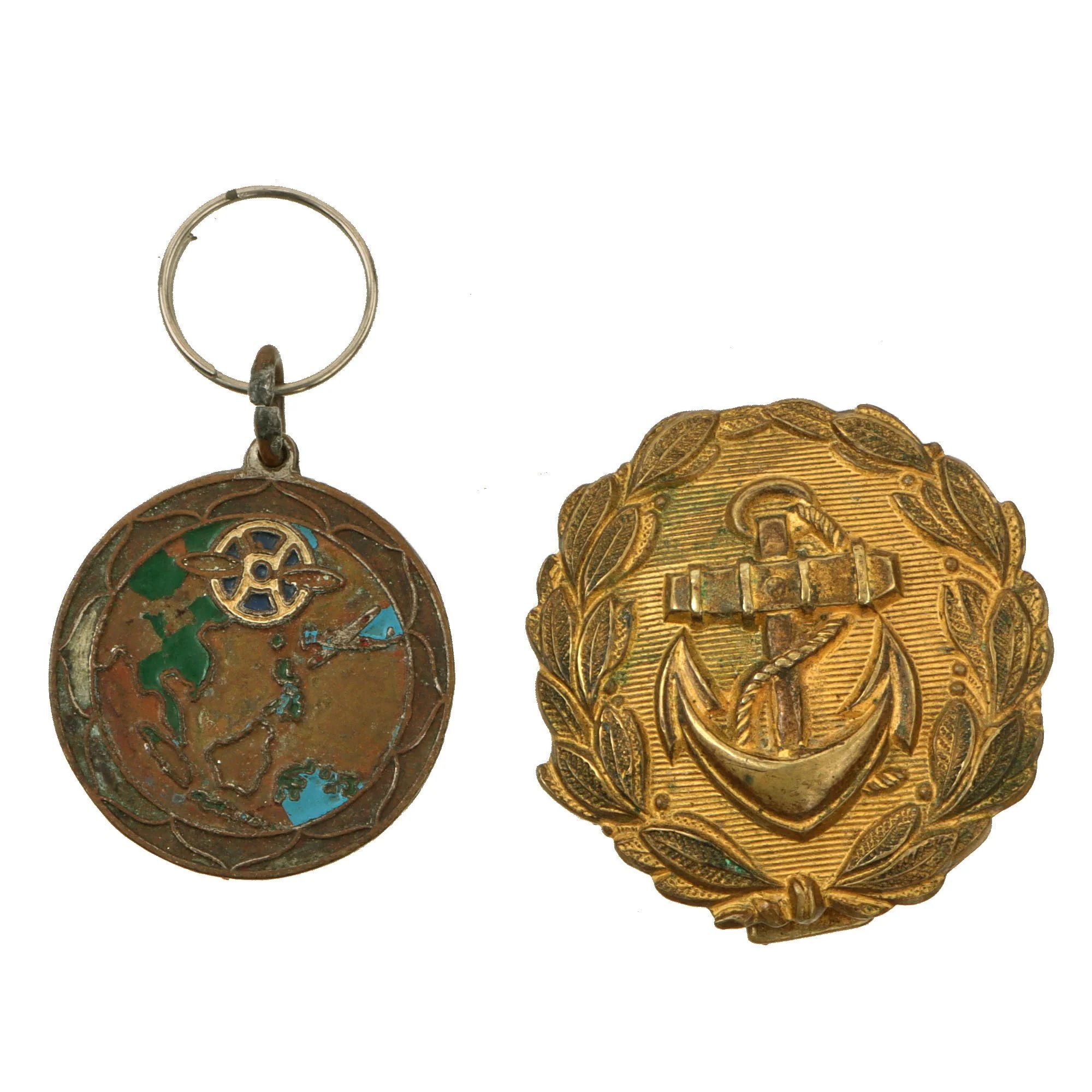 Original Imperial Japanese WWII Army & Navy Insignia Lot - 18 Pieces Total — image 10