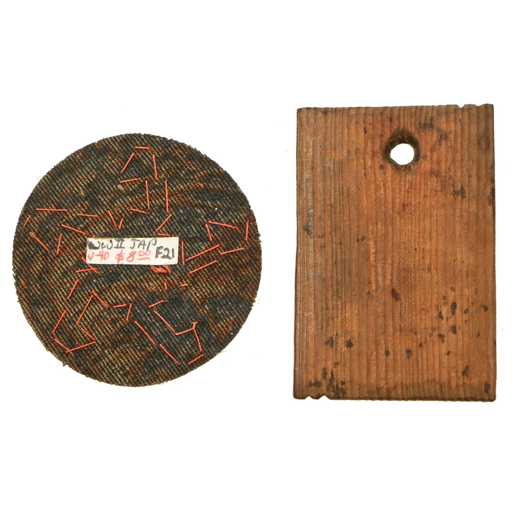 Original Imperial Japanese WWII Army & Navy Insignia Lot - 18 Pieces Total — image 15