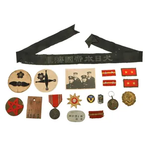 Original Imperial Japanese WWII Army & Navy Insignia Lot - …