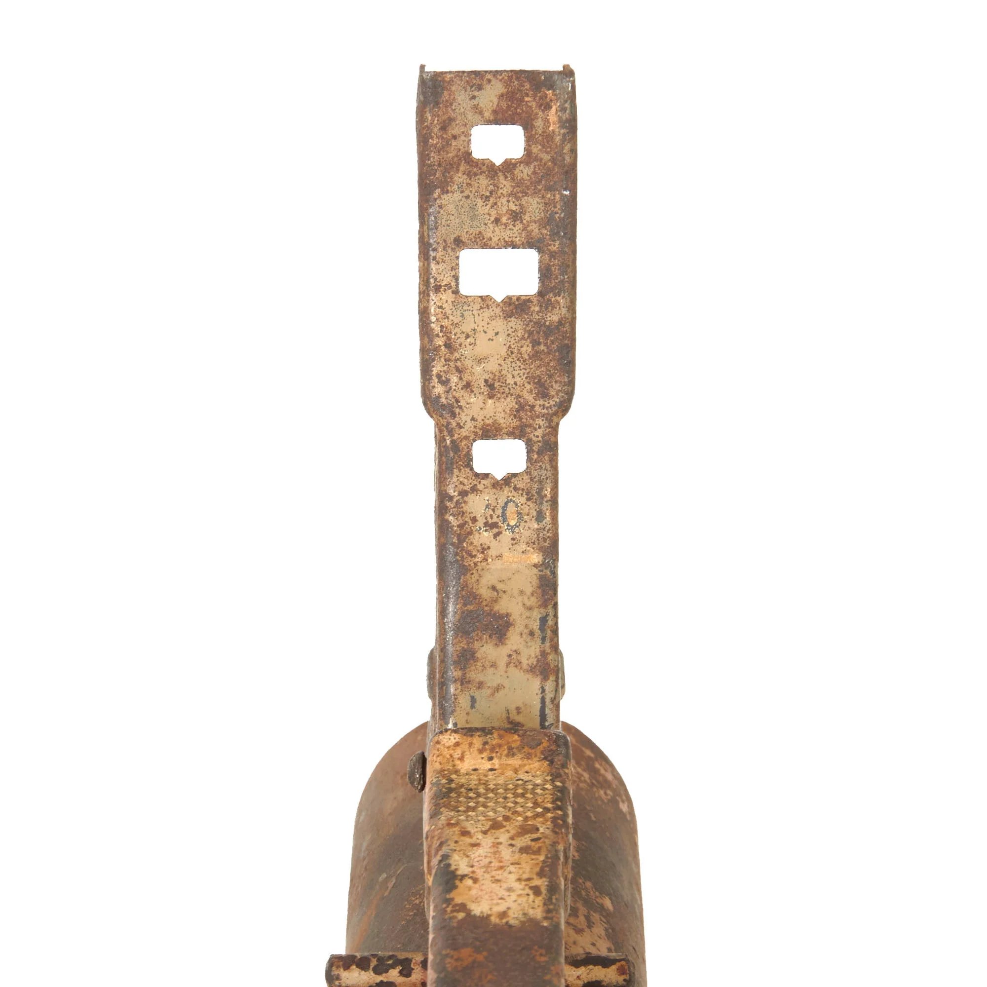 Original German WWII Inert Panzerfaust 60 Anti-Tank Rocket Launcher Tube with Rocket Tail - Original Paint and Markings — image 10