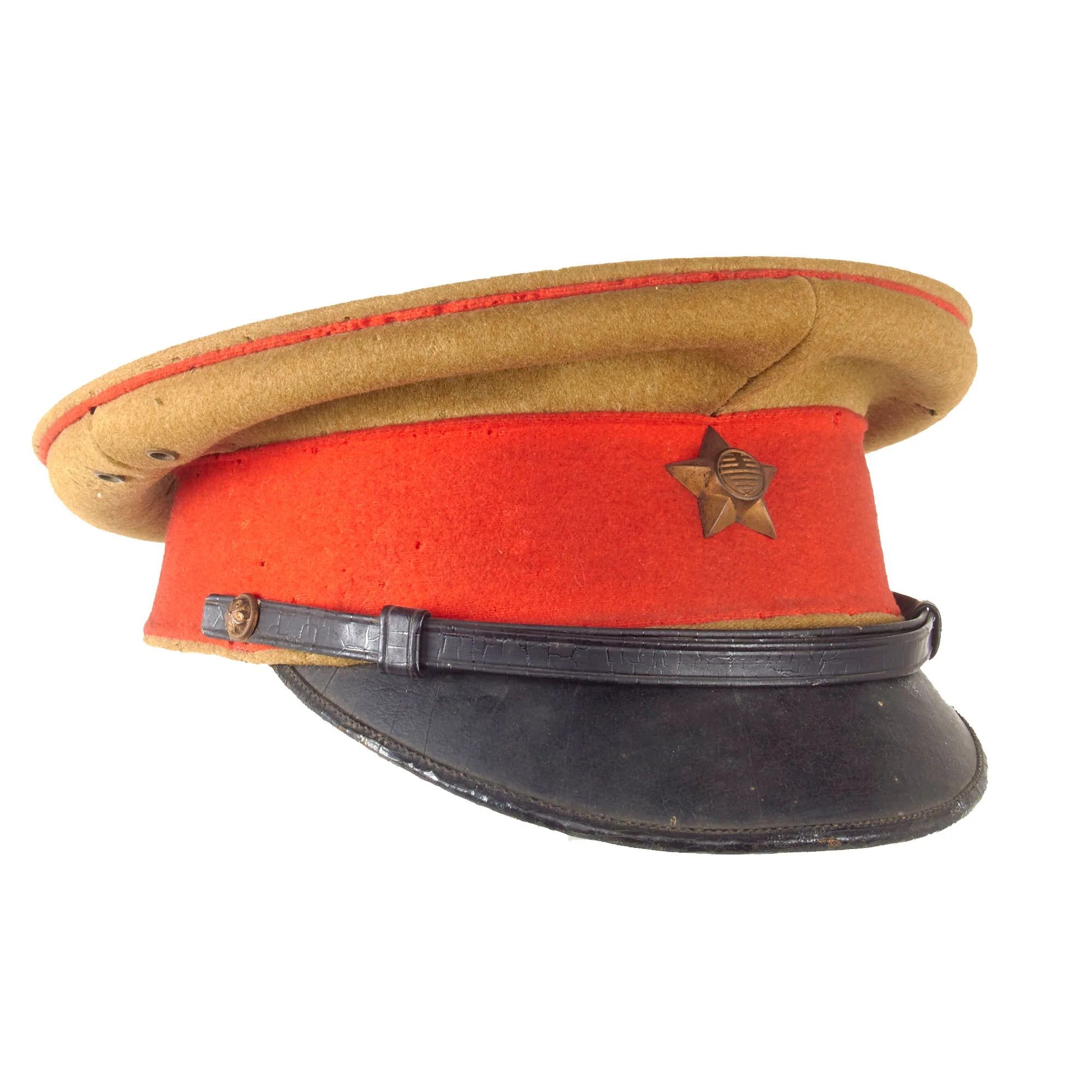 Original Pre-WWII Imperial Japanese Civil Defense Type 45 Officer Visor Cap — image 7
