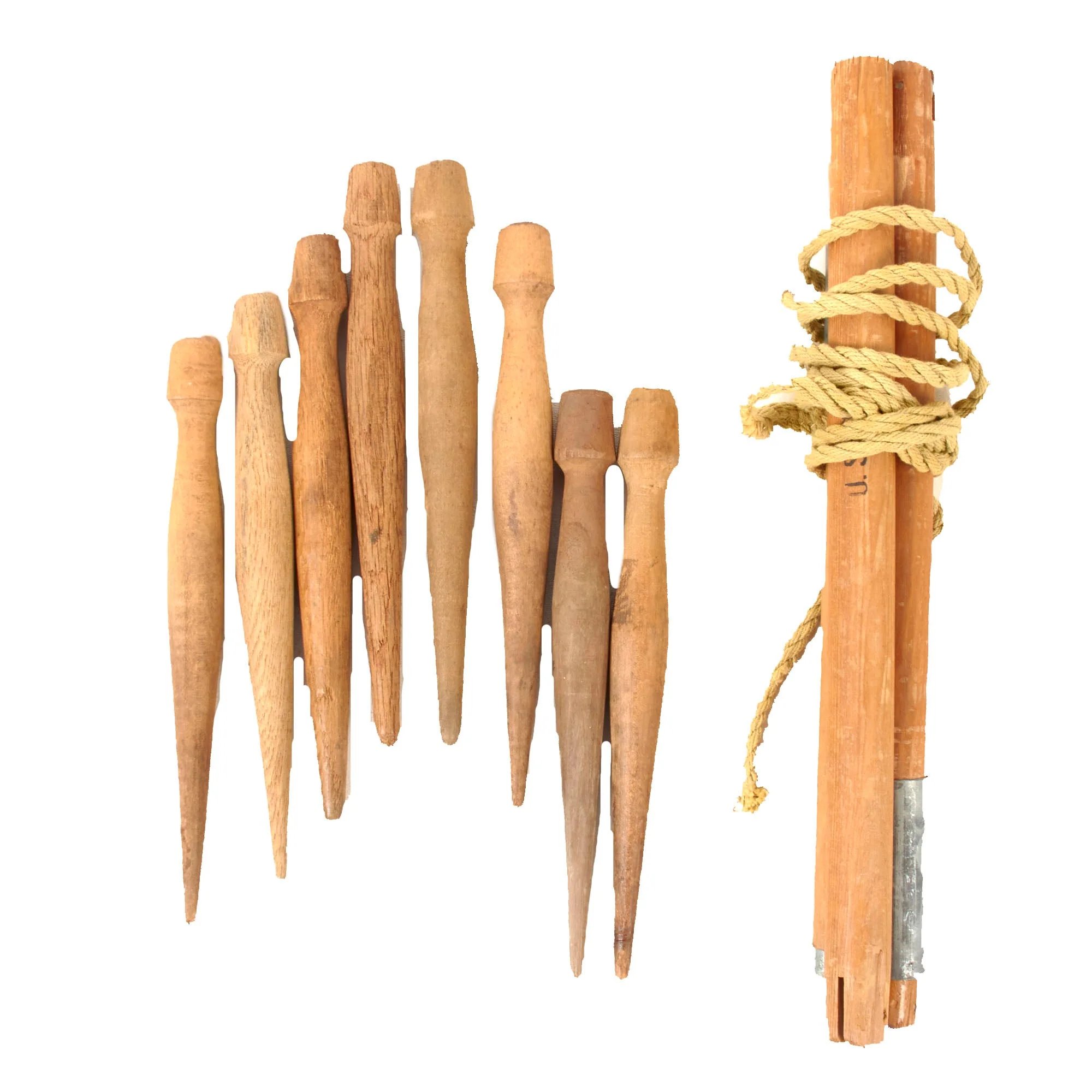 Original U.S. WWII USMC 1944-Dated 'Frogskin' Shelter Half Poncho by Powers & Co with Collapsible Tent Pole & Pegs - Reversible Camouflage — image 8