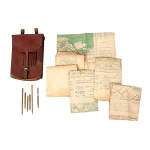 Original German WWII Allied Forces Captured Officer M35 Brown Leather …