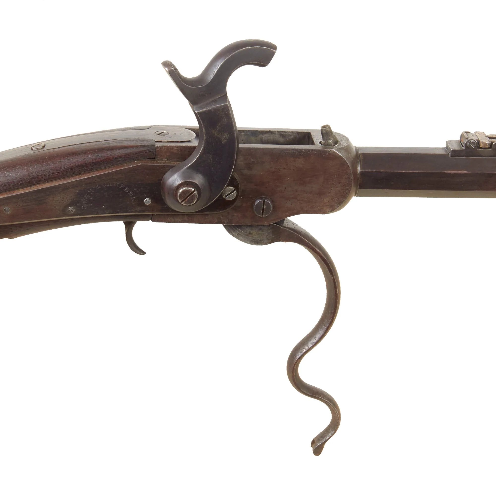 Original U.S. Civil War Gwyn & Campbell Type II Saddle-Ring 'Union Carbine' with Excellent Bore and Stock - Serial Number 4449 — image 6