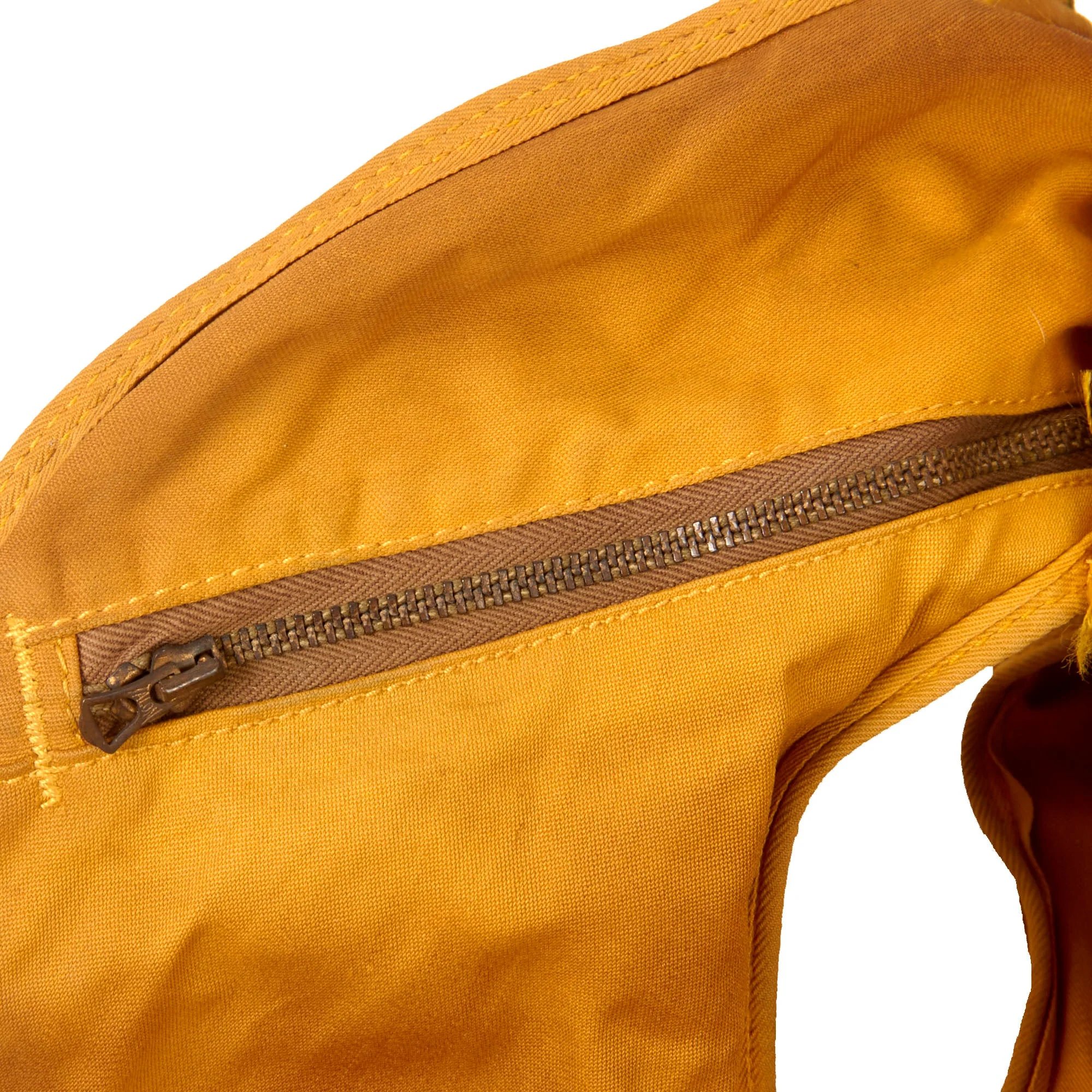 Original U.S. Korean War Navy Pilot's H4 Helmet & Nylon Flightsuit Set with Interior H4 Helmet & Mae Vest Flotation Vest — image 11