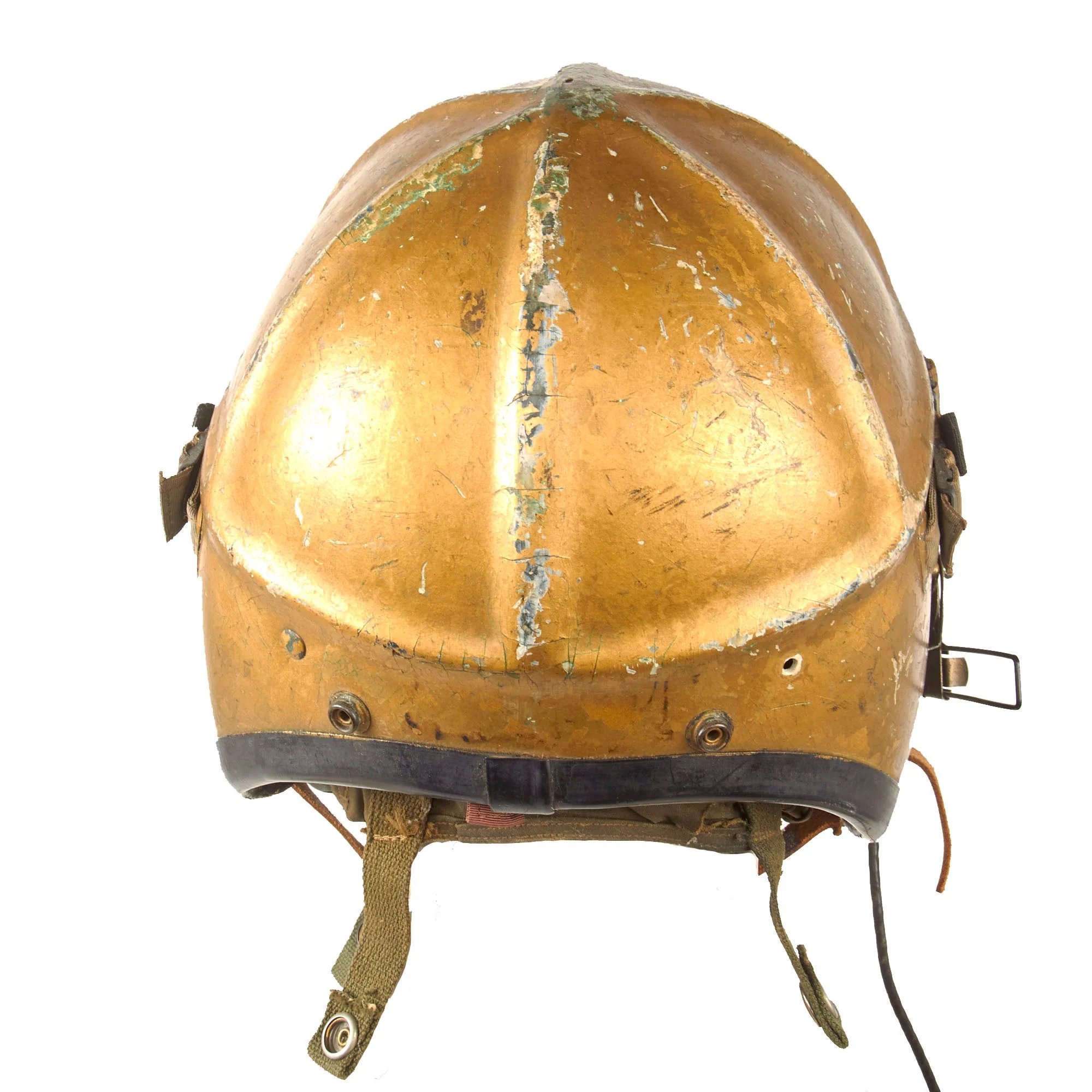 Original U.S. Korean War Navy Pilot's H4 Helmet & Nylon Flightsuit Set with Interior H4 Helmet & Mae Vest Flotation Vest — image 16