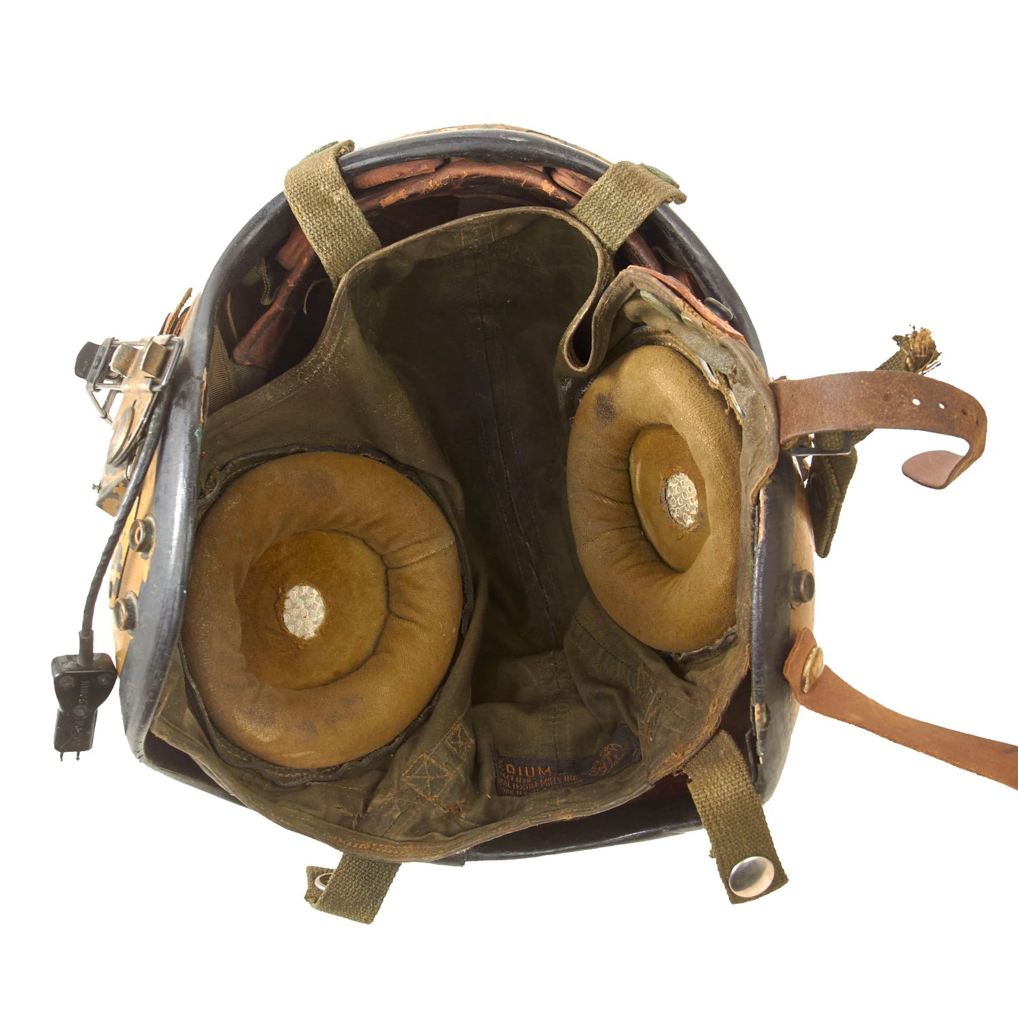 Original U.S. Korean War Navy Pilot's H4 Helmet & Nylon Flightsuit Set with Interior H4 Helmet & Mae Vest Flotation Vest — image 19