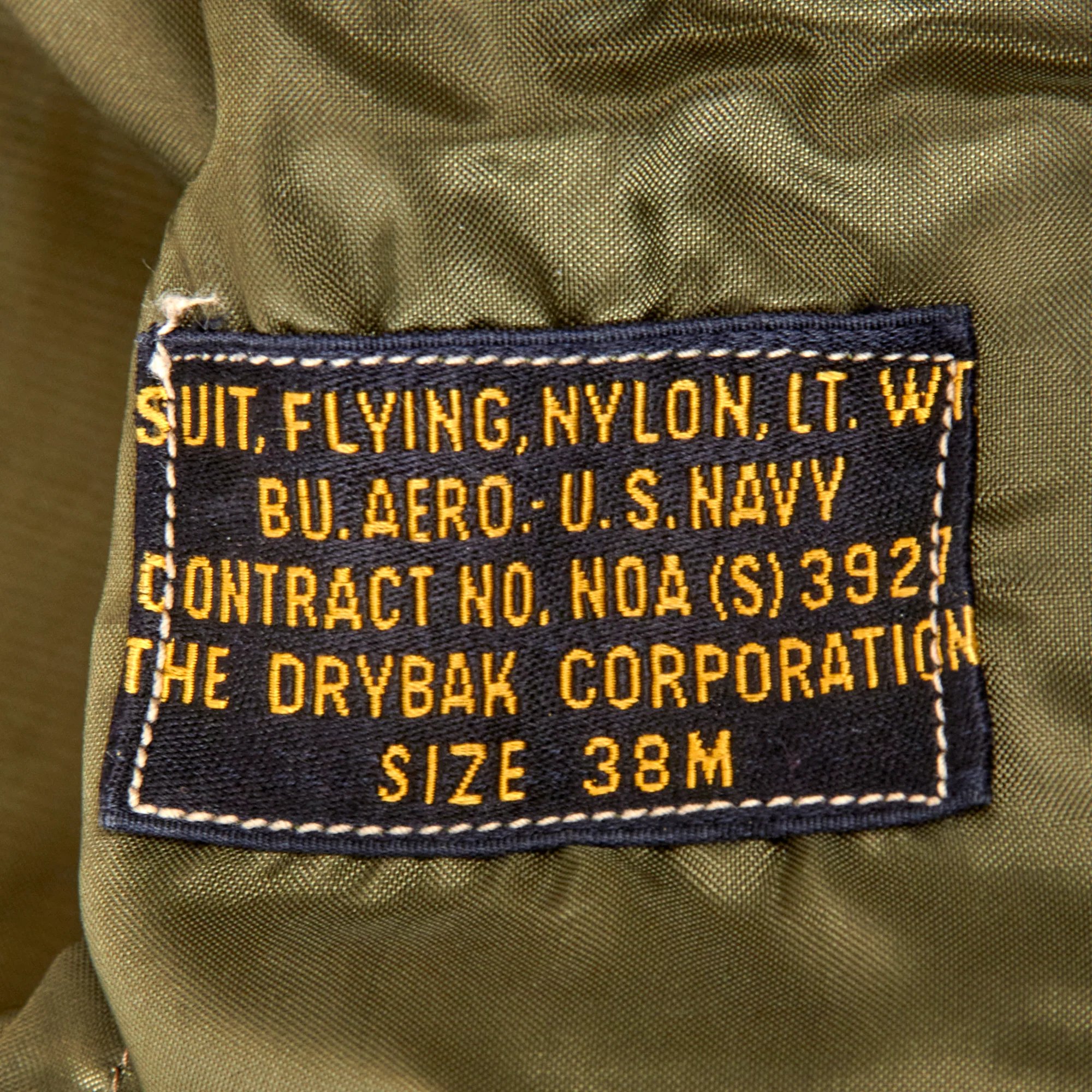 Original U.S. Korean War Navy Pilot's H4 Helmet & Nylon Flightsuit Set with Interior H4 Helmet & Mae Vest Flotation Vest — image 5