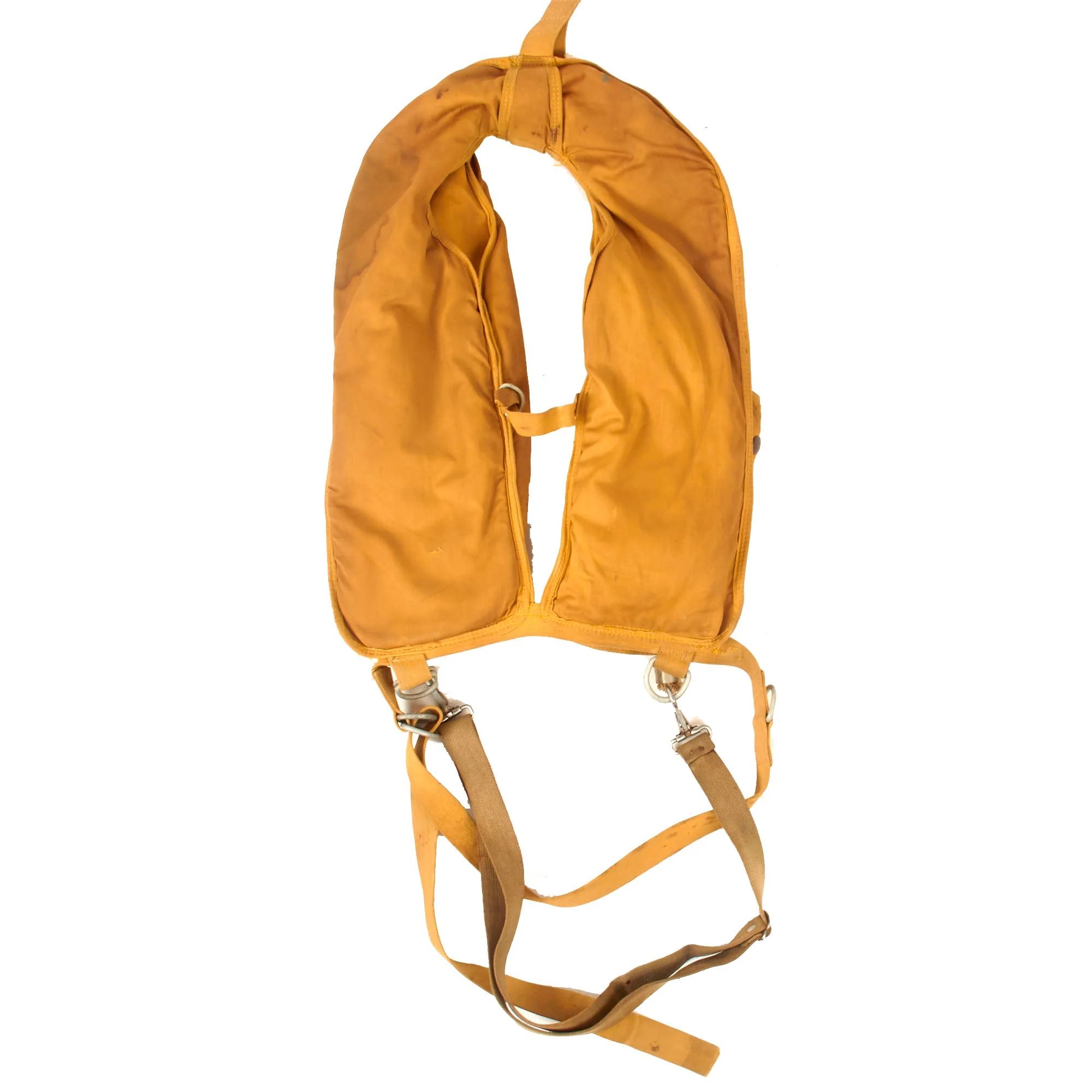 Original U.S. Korean War Navy Pilot's H4 Helmet & Nylon Flightsuit Set with Interior H4 Helmet & Mae Vest Flotation Vest — image 7