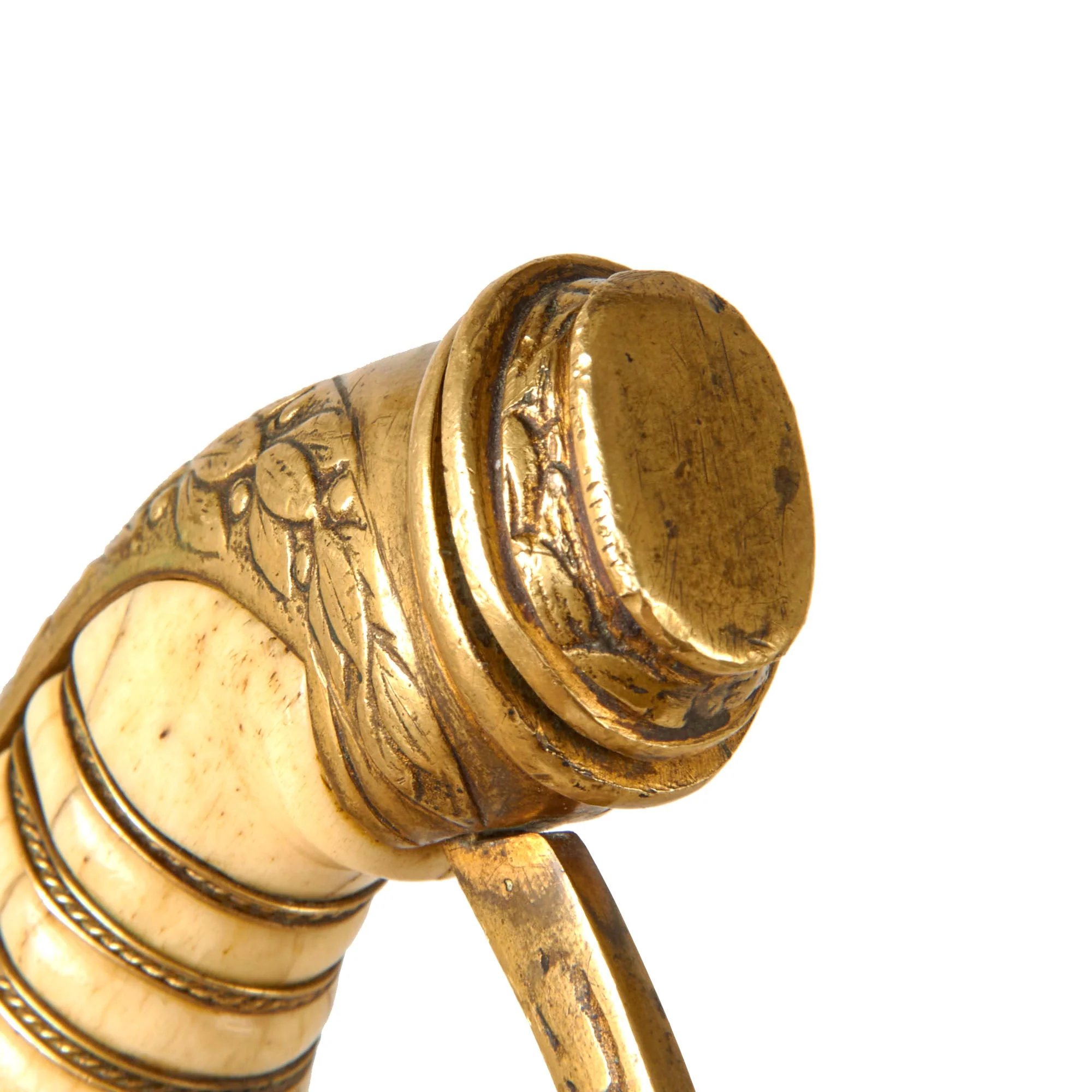 Original Ottoman Empire WWI German-Made M1889 Style Triple Etched Turkish Officers Sword by Julius Voos Fabrique of Solingen with Scabbard — image 17