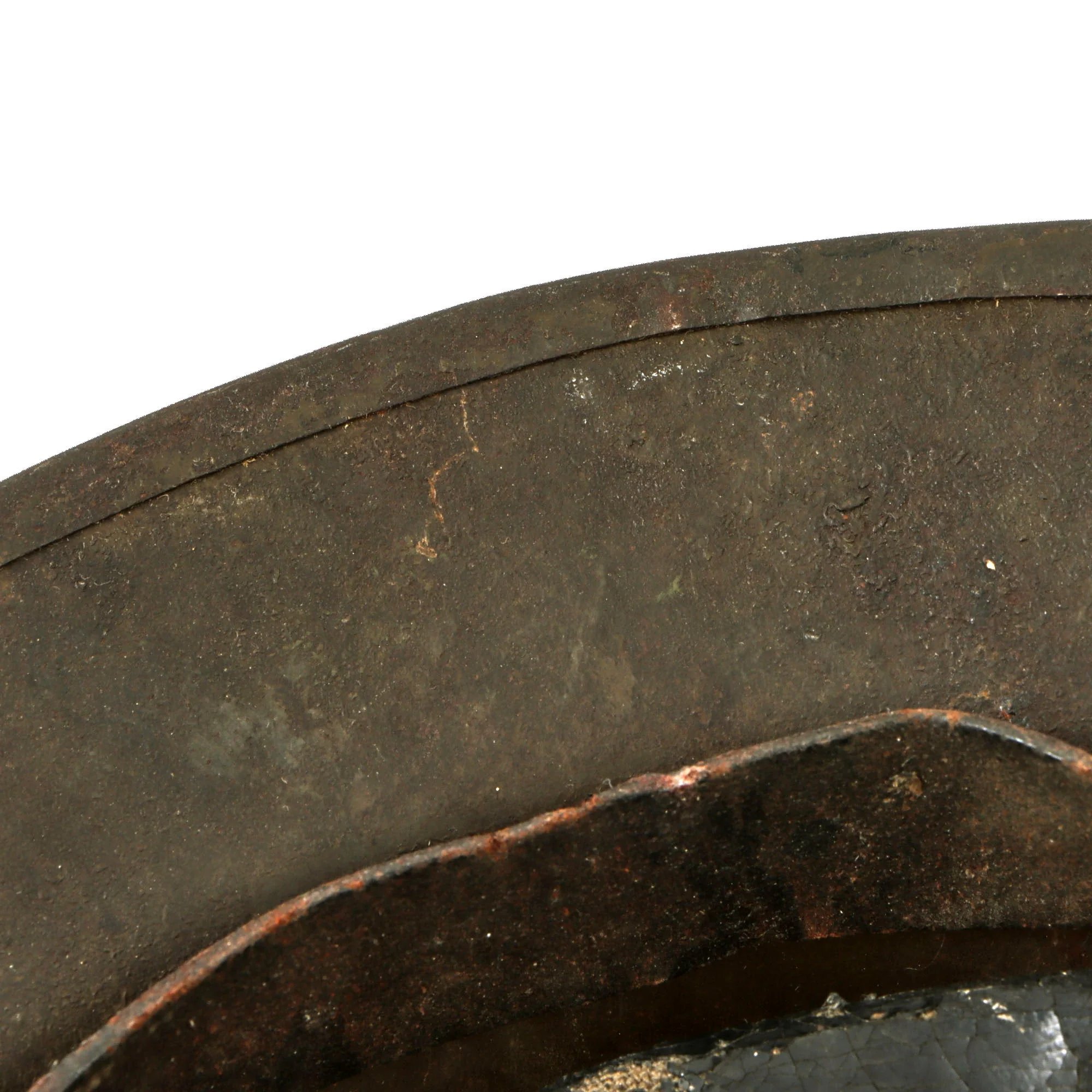 Original U.S. WWI Balloon Service Complete M1917 Helmet with Balloon Wings Scratched Into Finish - Attributed to J.J. Pecker, 27th Balloon Company — image 10