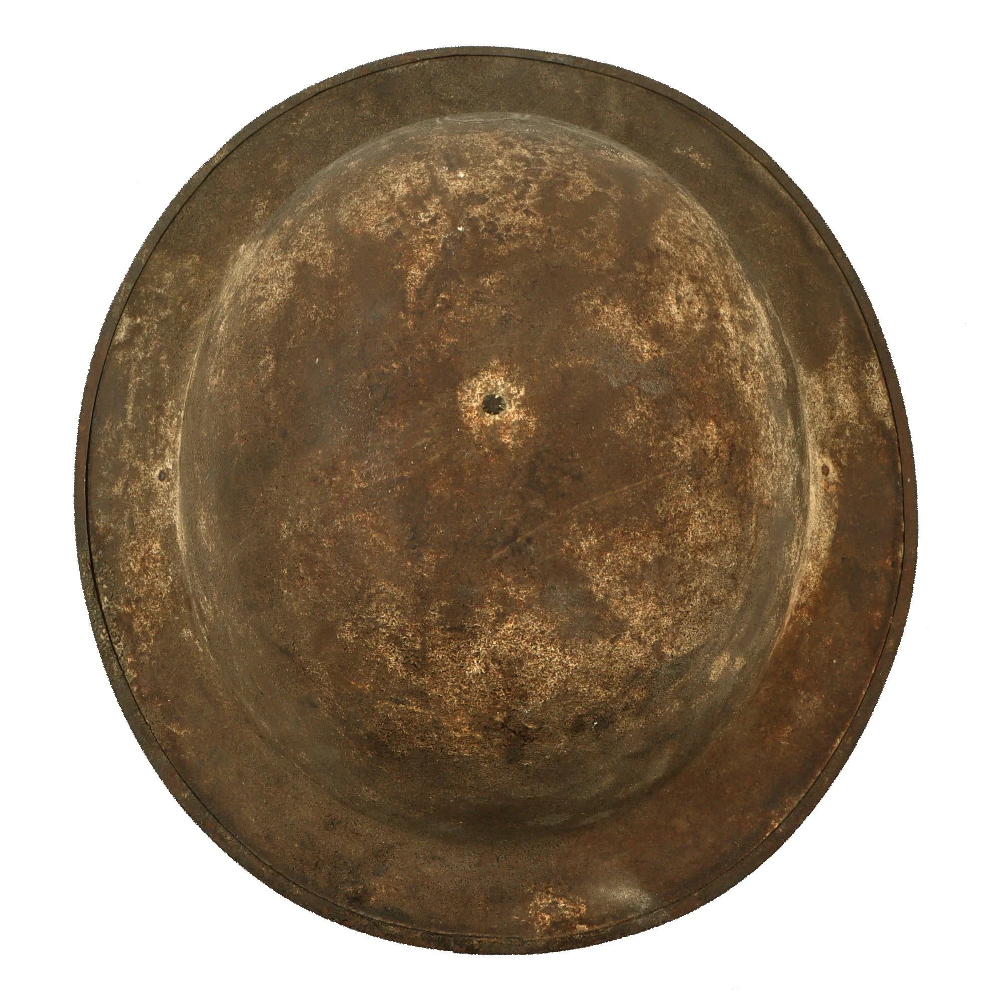 Original U.S. WWI Balloon Service Complete M1917 Helmet with Balloon Wings Scratched Into Finish - Attributed to J.J. Pecker, 27th Balloon Company — image 11
