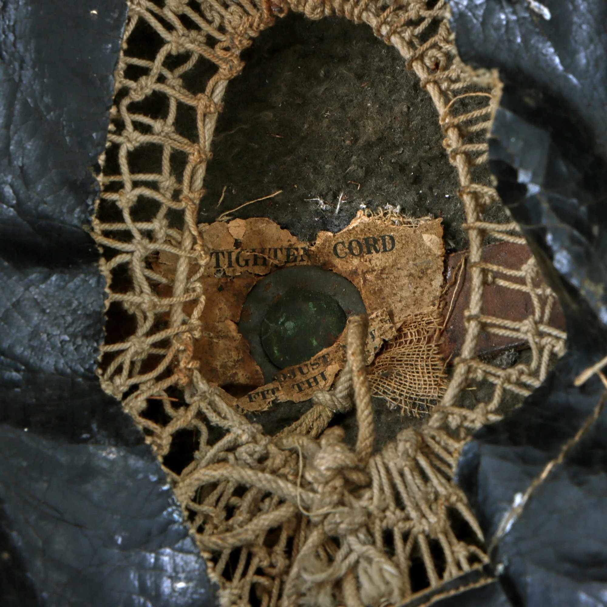 Original U.S. WWI Balloon Service Complete M1917 Helmet with Balloon Wings Scratched Into Finish - Attributed to J.J. Pecker, 27th Balloon Company — image 13