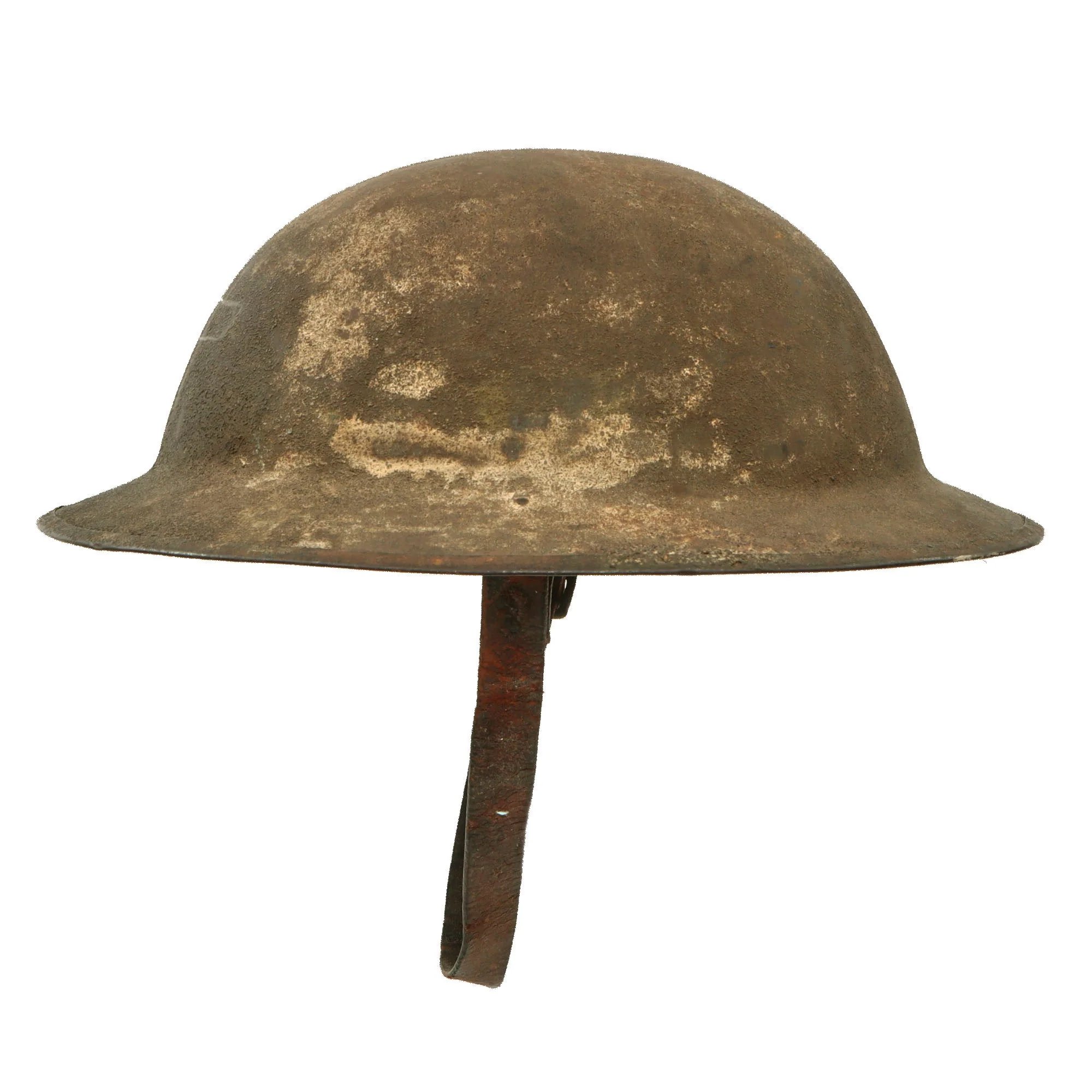 Original U.S. WWI Balloon Service Complete M1917 Helmet with Balloon Wings Scratched Into Finish - Attributed to J.J. Pecker, 27th Balloon Company — image 7