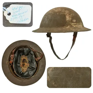 Original U.S. WWI Balloon Service Complete M1917 Helmet with Balloon …