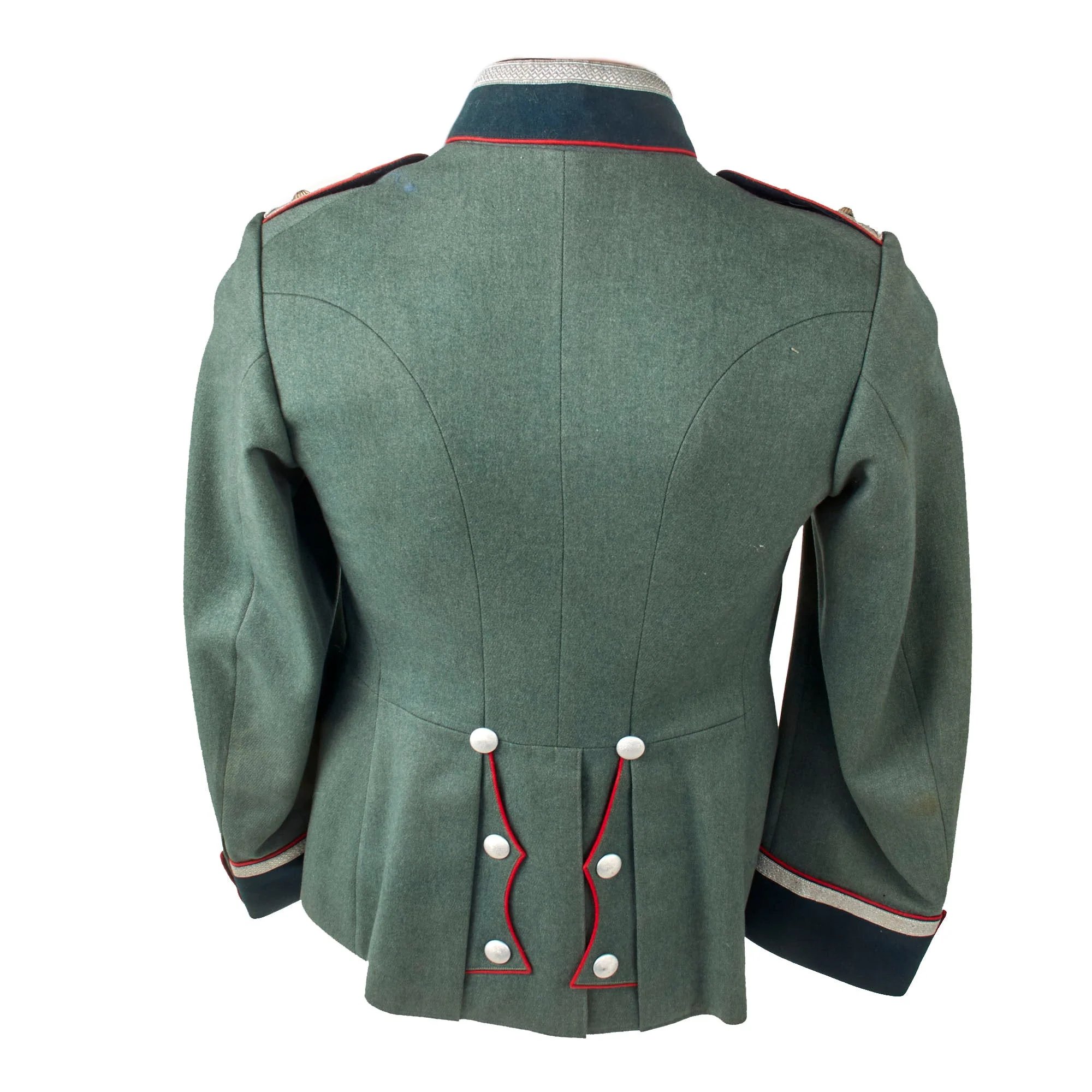 Original German WWII Named Heer Army Artillery Oberfeldwebel NCO M35 Waffenrock Dress Tunic by Kuhn & Nupnau with Medal Bar — image 12