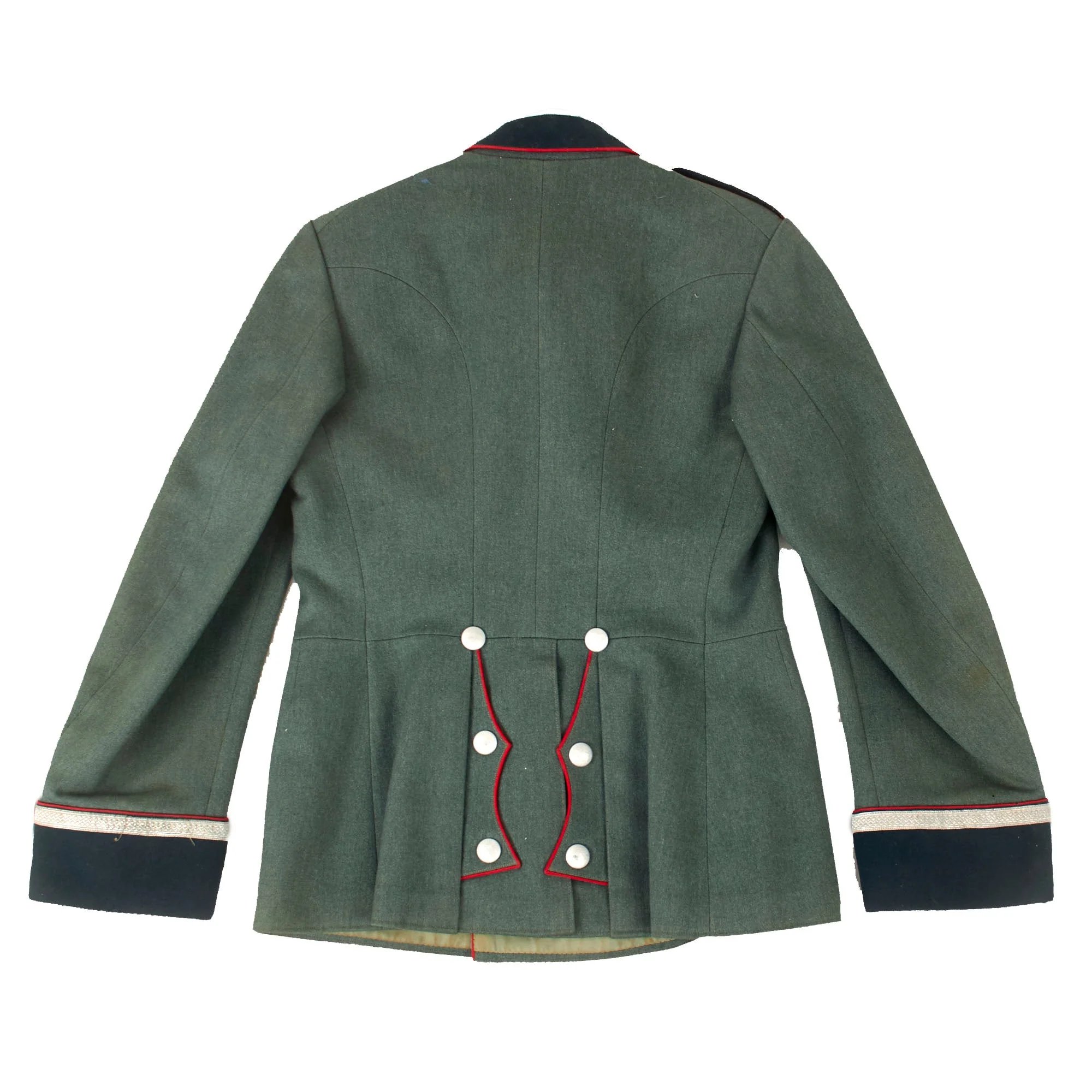 Original German WWII Named Heer Army Artillery Oberfeldwebel NCO M35 Waffenrock Dress Tunic by Kuhn & Nupnau with Medal Bar — image 20