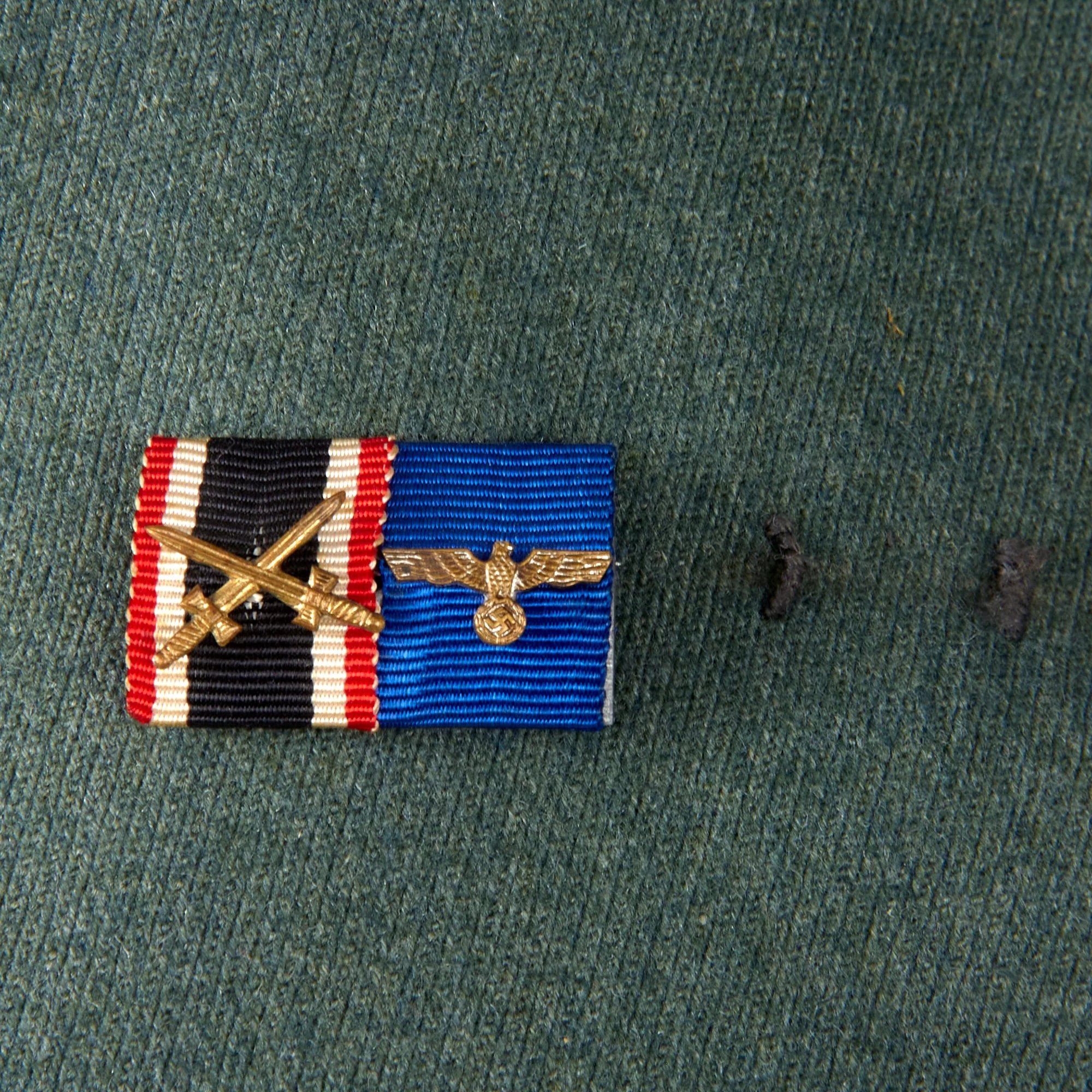 Original German WWII Named Heer Army Artillery Oberfeldwebel NCO M35 Waffenrock Dress Tunic by Kuhn & Nupnau with Medal Bar — image 5