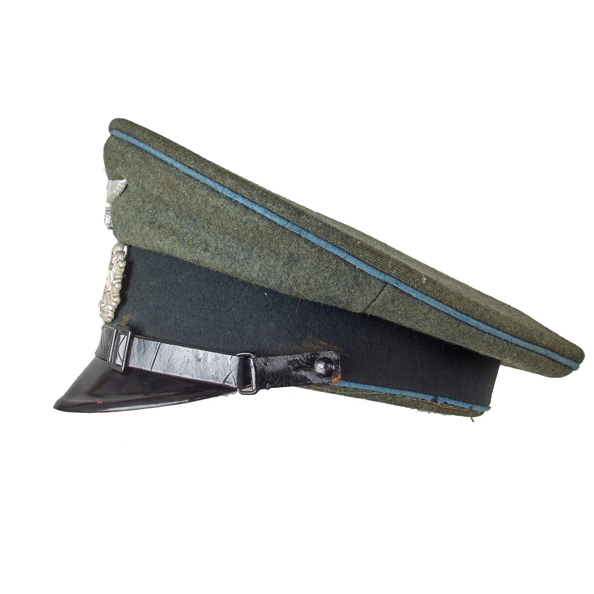 Original German WWII Heer Transport and Supply Troop EM/NCO Schirmmütze Visor Cap by Aegant - Size 55 — image 10