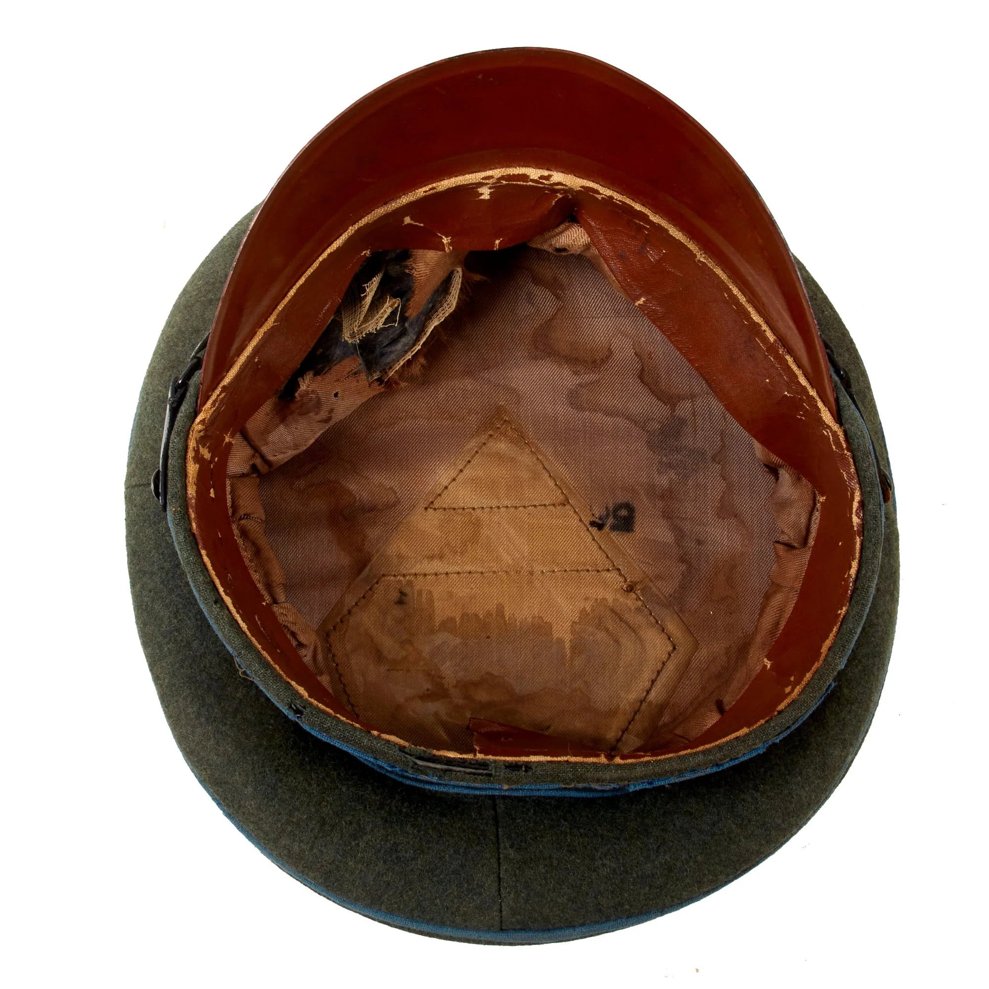 Original German WWII Heer Transport and Supply Troop EM/NCO Schirmmütze Visor Cap by Aegant - Size 55 — image 9