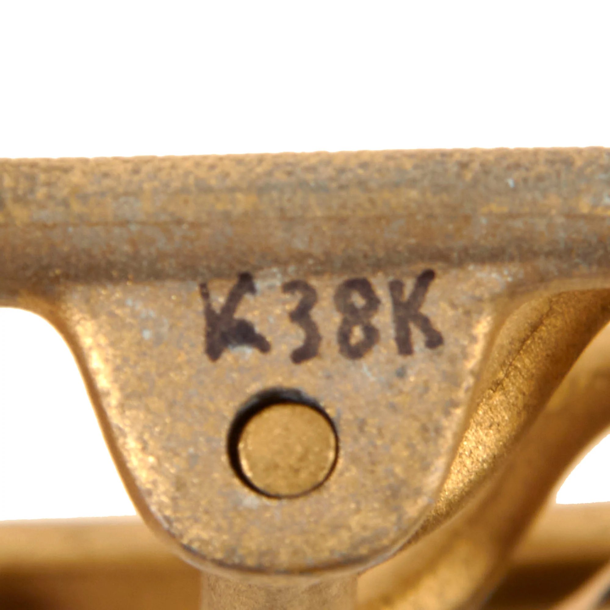 Original German WWII Unissued NSDAP Double Claw Gold Uniform Belt Buckle by Overhoff & Cie. - RZM M5/71 — image 5