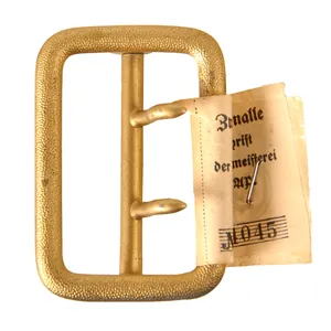 Original German WWII Unissued NSDAP Double Claw Gold Uniform Belt …