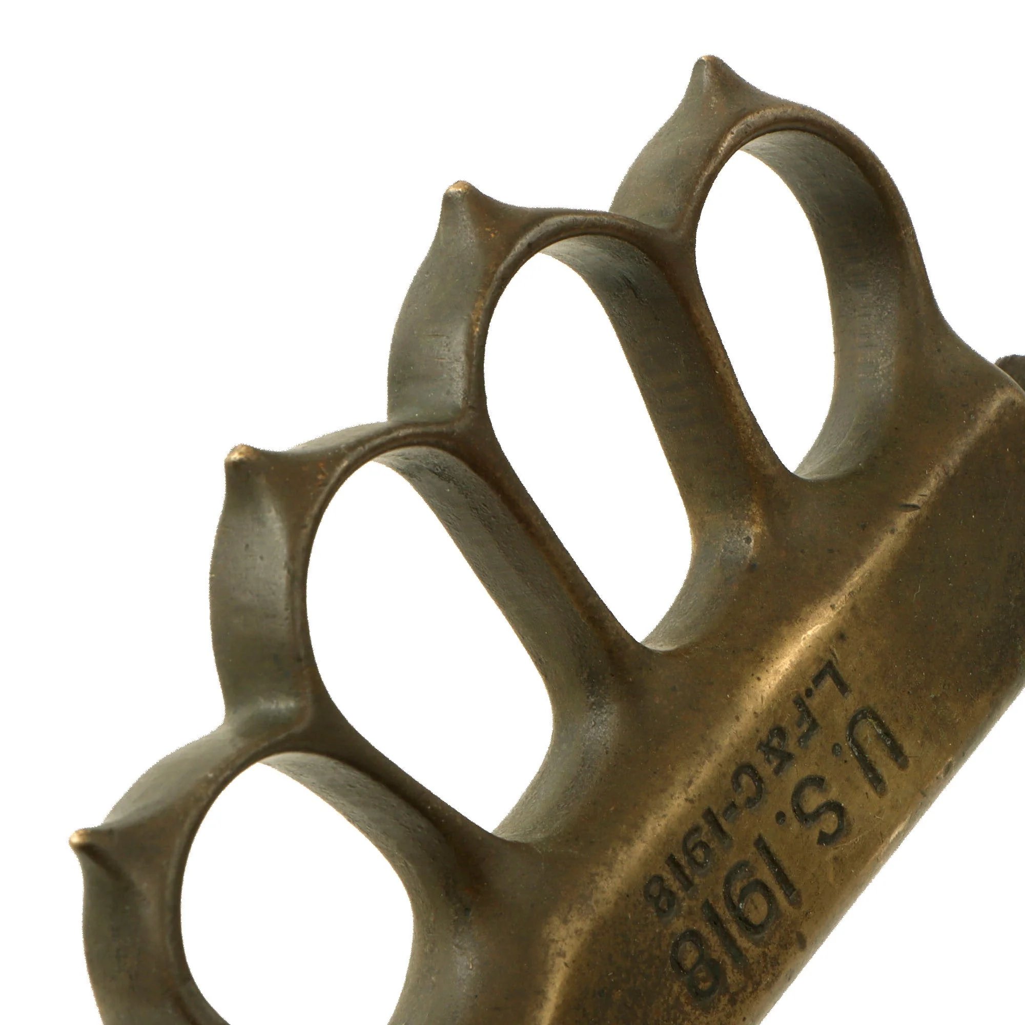 Original U.S. WWI/WWII Model 1918 Mark 1 Trench Knife by L. F. & C. in 1943-Dated M6 Sheath — image 11