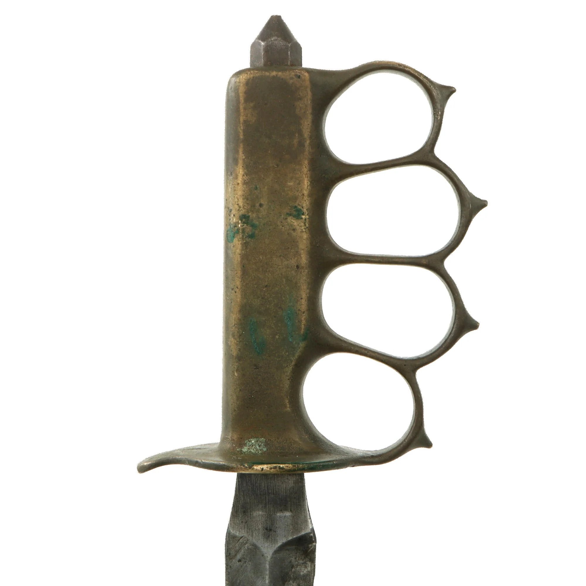 Original U.S. WWI/WWII Model 1918 Mark 1 Trench Knife by L. F. & C. in 1943-Dated M6 Sheath — image 5