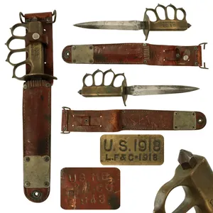 Original U.S. WWI/WWII Model 1918 Mark 1 Trench Knife by …