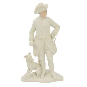 Original German Pre-WWII Era Porcelain Frederick the Great Statue by …