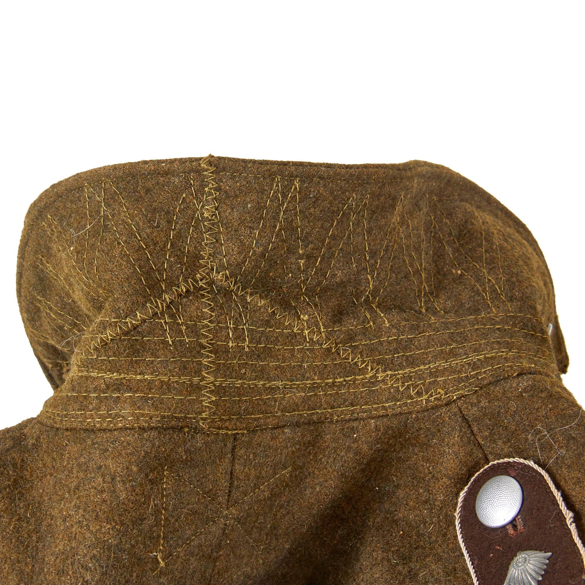 Original German WWII Organisation Todt OT-Obertruppführer NCO Earth Brown Wool Greatcoat with Armband — image 16