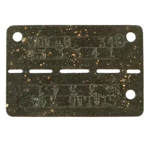Original German WWII Stalag 348 Soviet Russian Prisoner Dog Tag