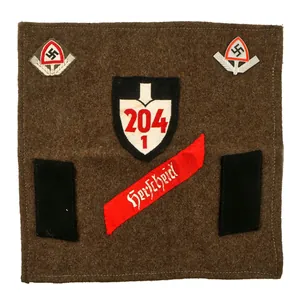 Original German WWII Reichsarbeitsdienst RAD Labor Service Insignia Grouping Attached …