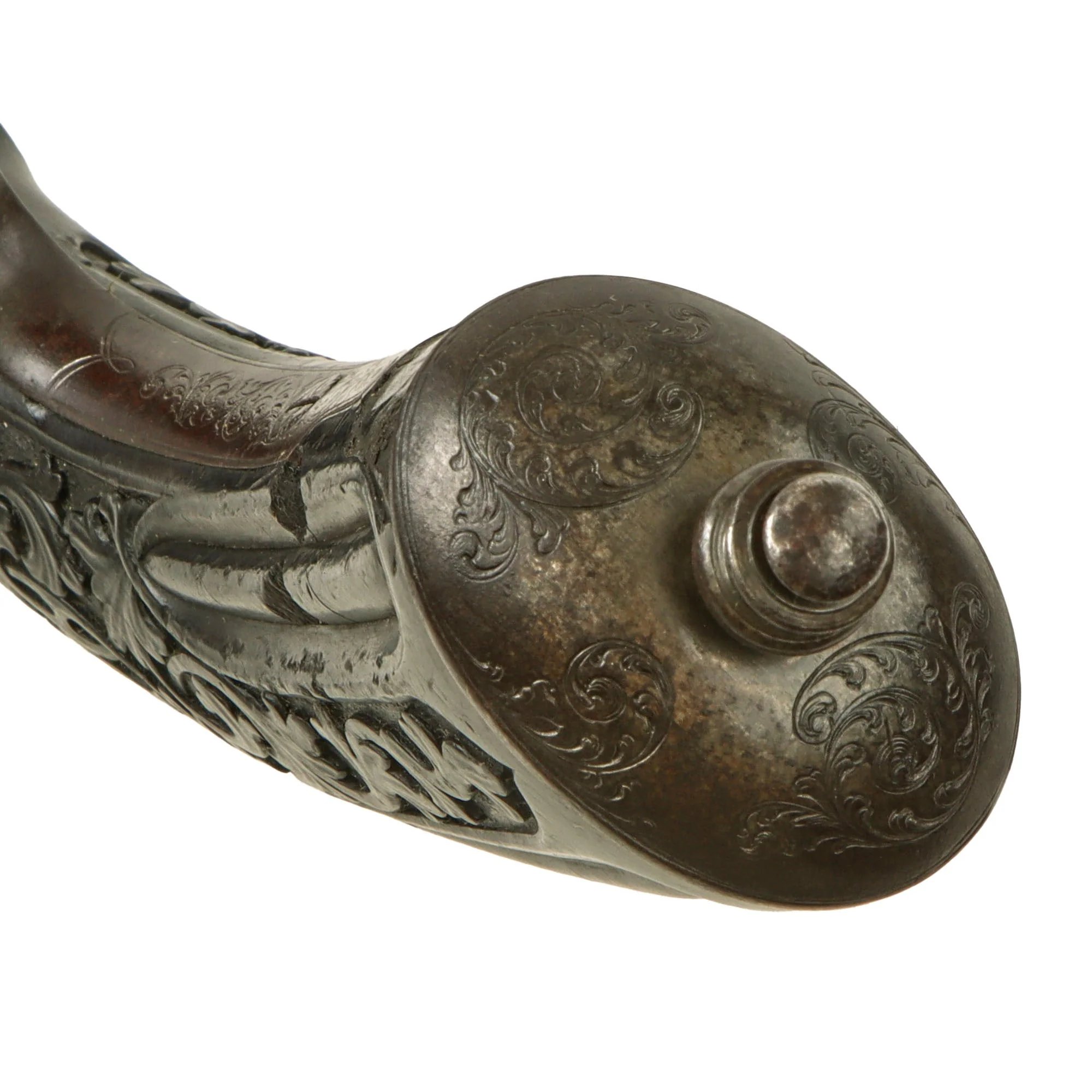 Original French Made Matched Pair of Upmarket Rifled Percussion 'Dueling' Pistols Retailed by Canfield Bros. Baltimore with Carved Stocks - Circa 1850 — image 35