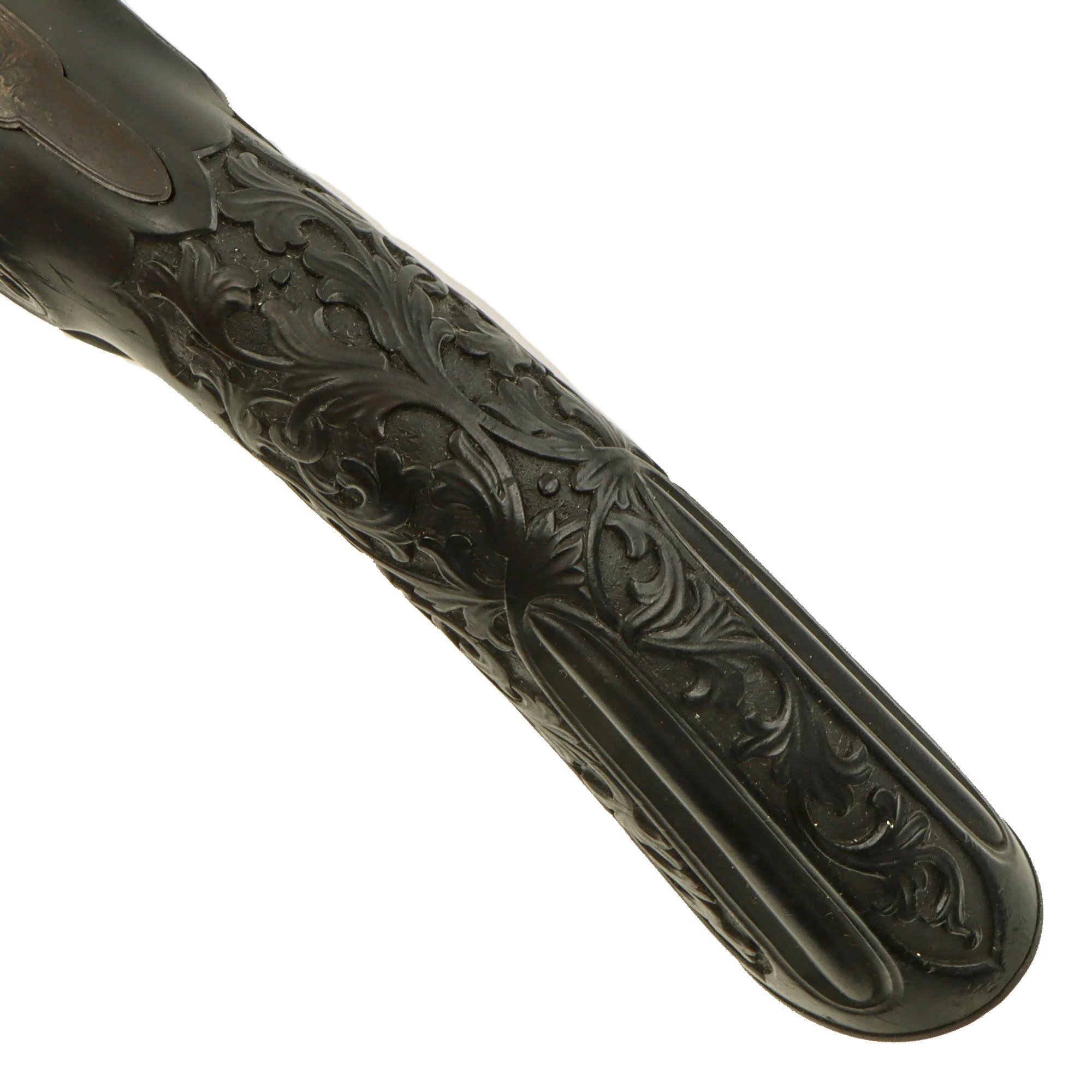 Original French Made Matched Pair of Upmarket Rifled Percussion 'Dueling' Pistols Retailed by Canfield Bros. Baltimore with Carved Stocks - Circa 1850 — image 36