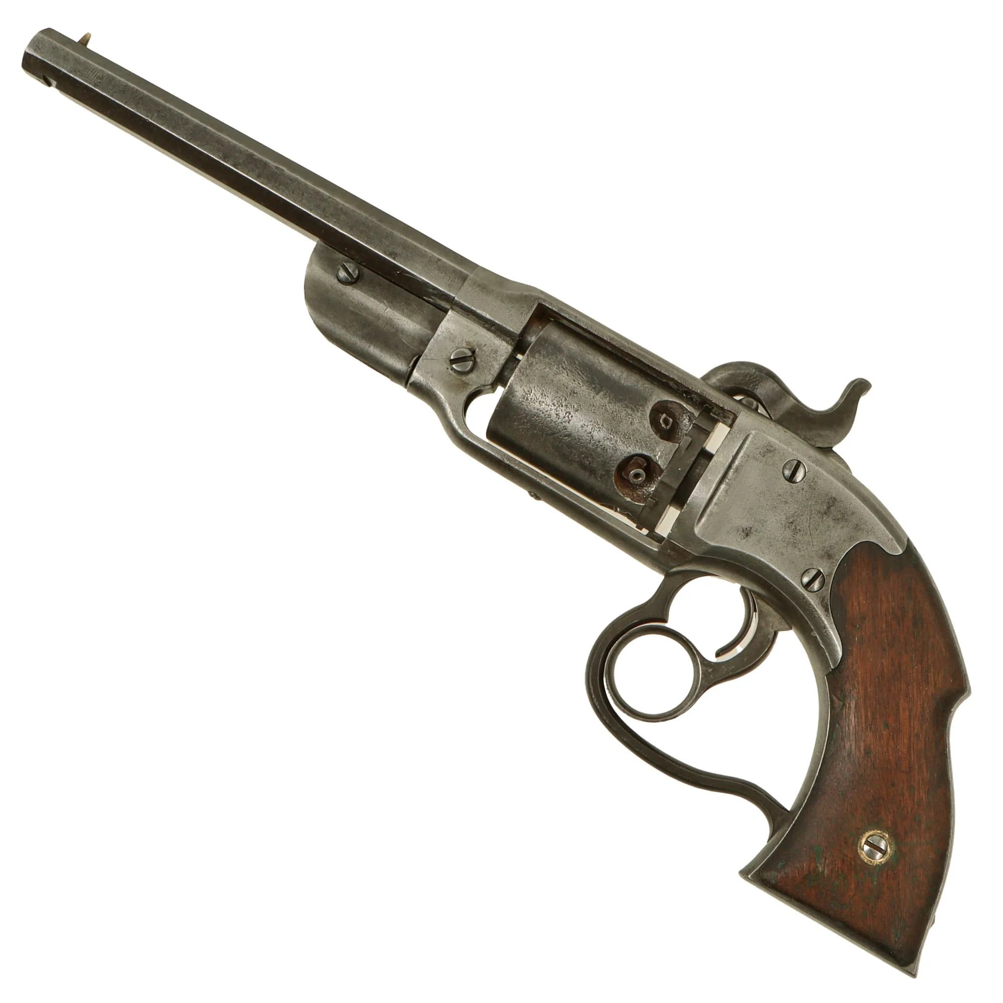 Original U.S. Civil War Savage 1861 Navy Model .36 Caliber Percussion Revolver Serial 1114 - Missing Loader — image 3