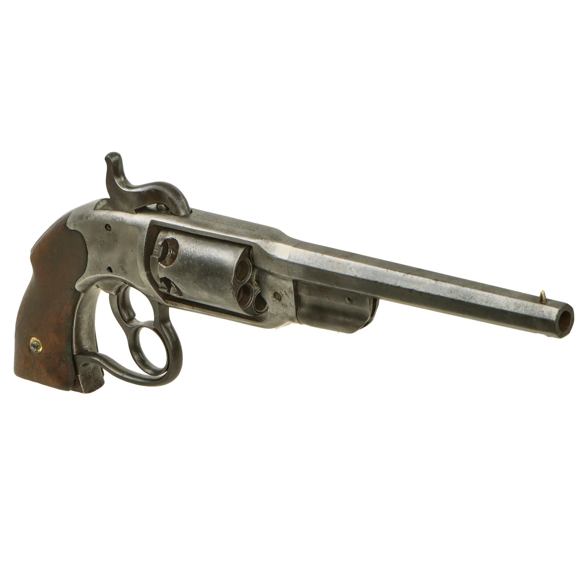 Original U.S. Civil War Savage 1861 Navy Model .36 Caliber Percussion Revolver Serial 1114 - Missing Loader — image 4