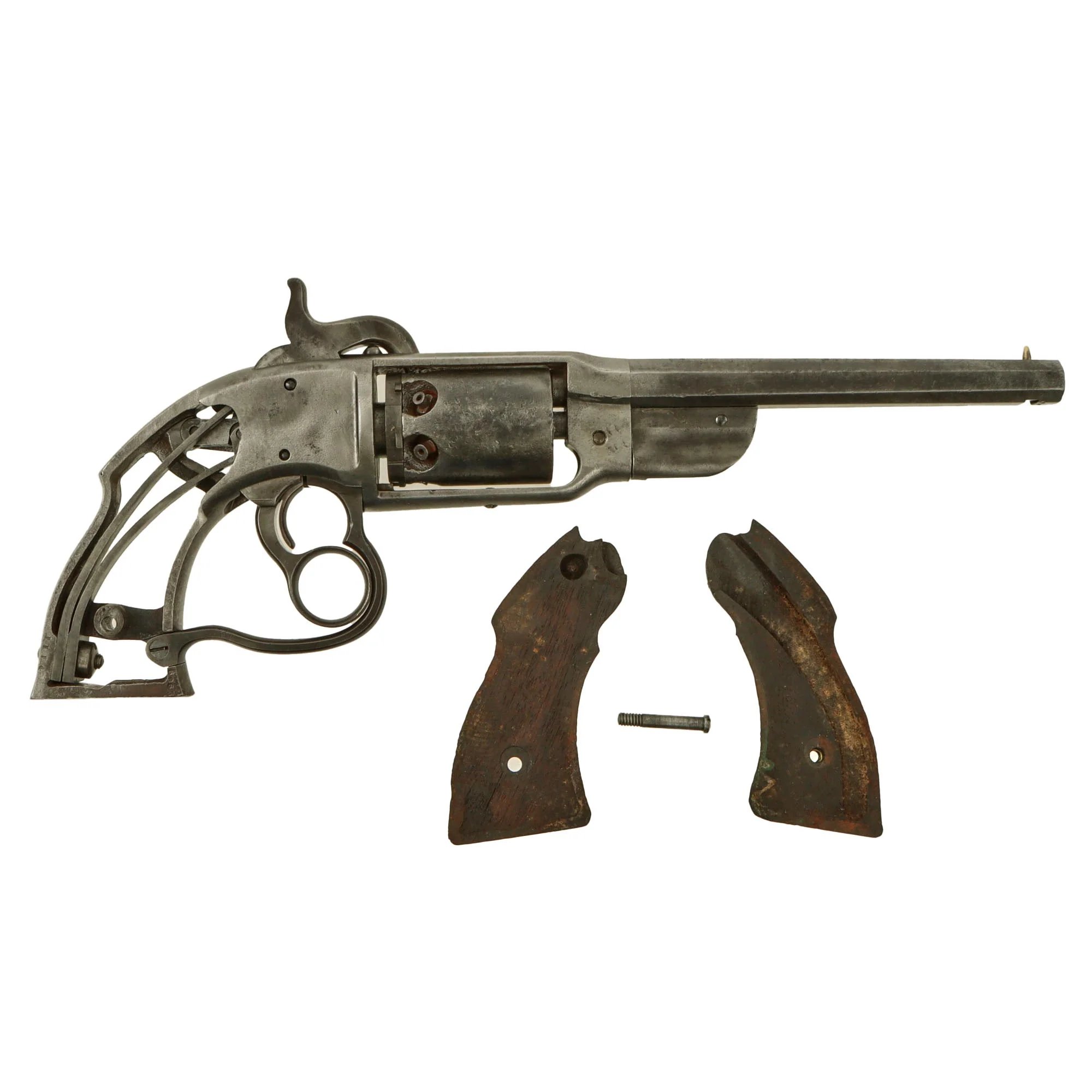 Original U.S. Civil War Savage 1861 Navy Model .36 Caliber Percussion Revolver Serial 1114 - Missing Loader — image 5