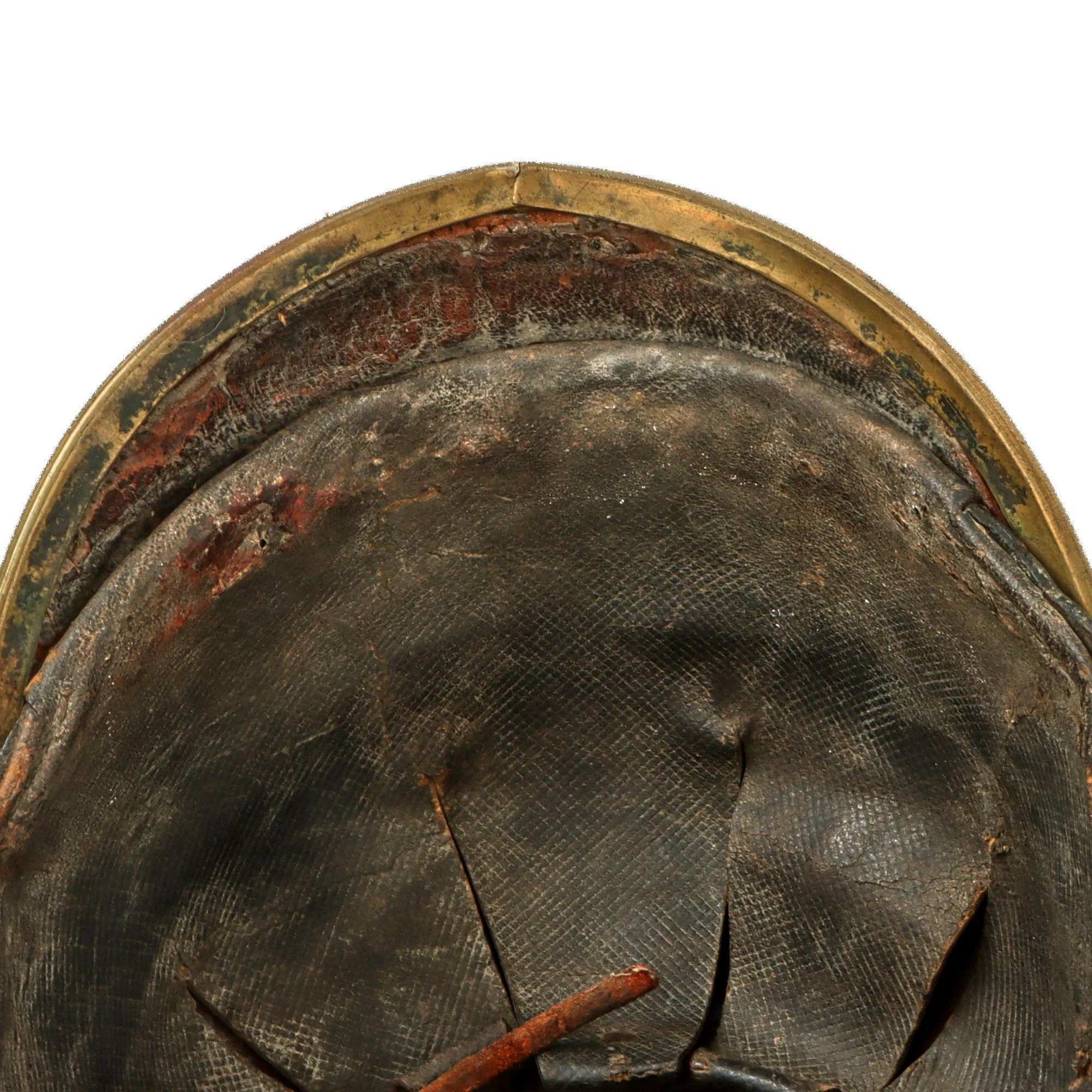 Original Imperial German Franco-Prussian War Era Saxon M1889 Uhlan Tschapka Officer's Helmet with Chinscales & Good Markings - Rare — image 10