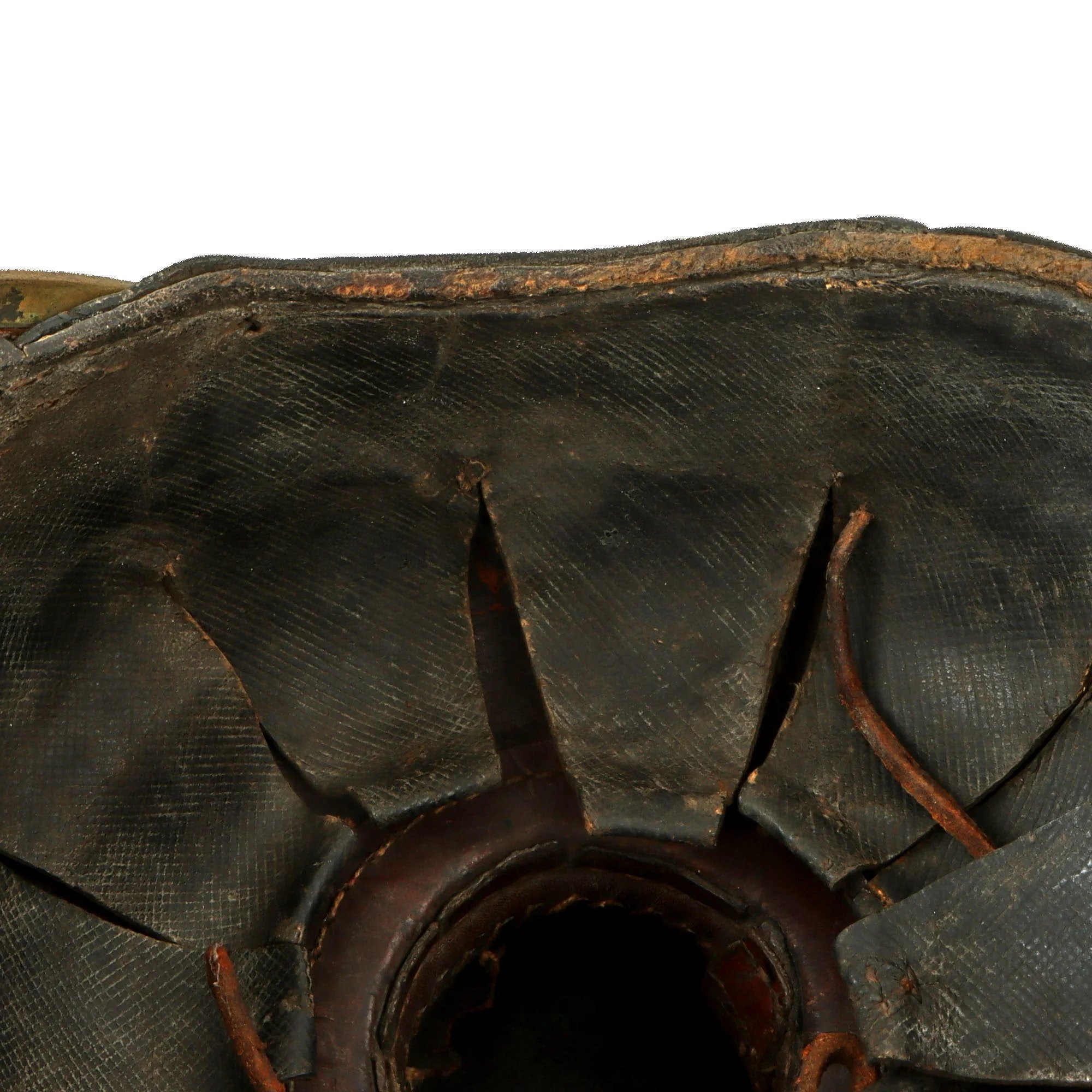 Original Imperial German Franco-Prussian War Era Saxon M1889 Uhlan Tschapka Officer's Helmet with Chinscales & Good Markings - Rare — image 7
